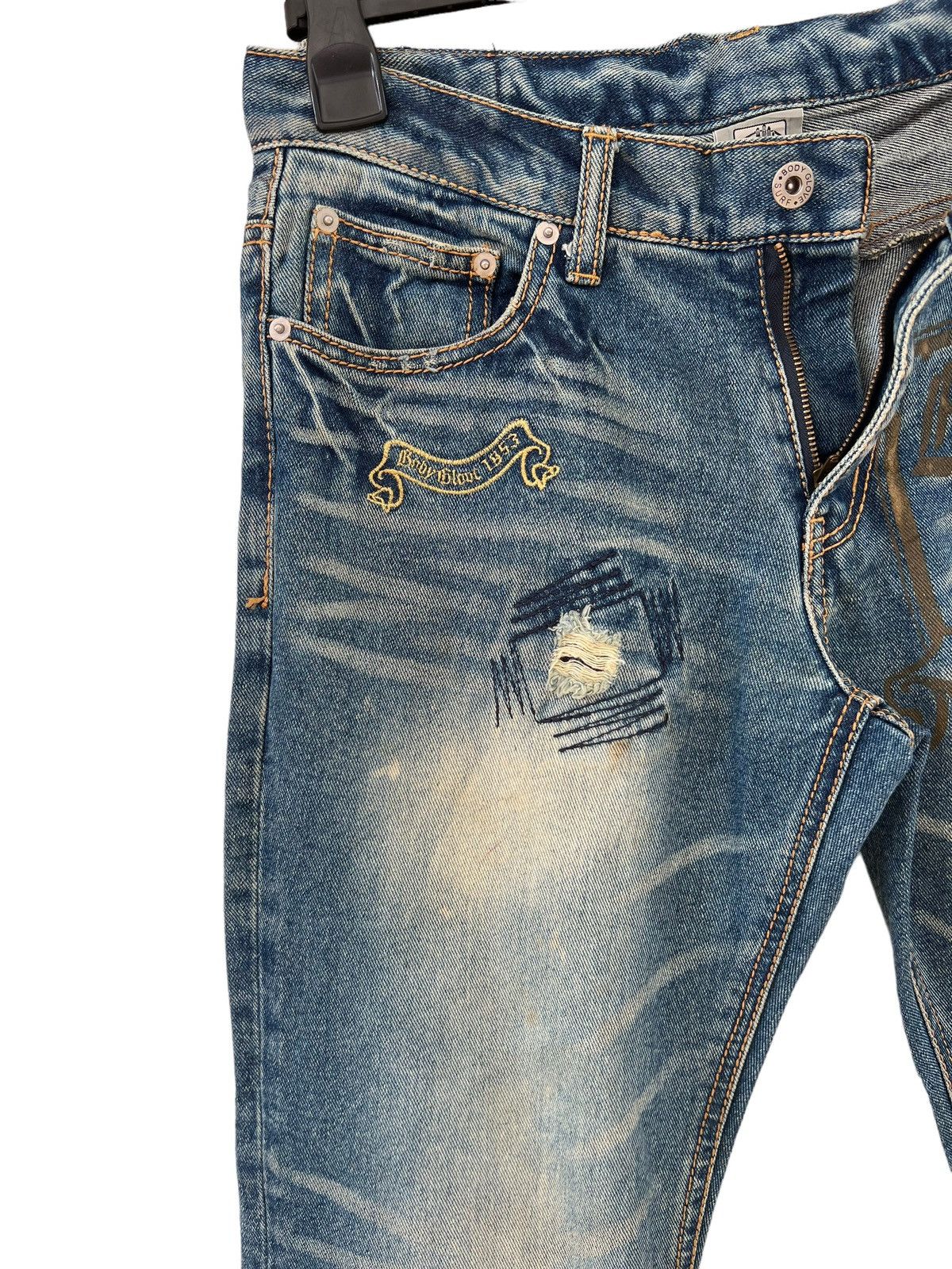 Body Glove Vintage Y2K Body Glove Distress Dirty Muddy Denim Jeans Size US 31 - 8 Thumbnail