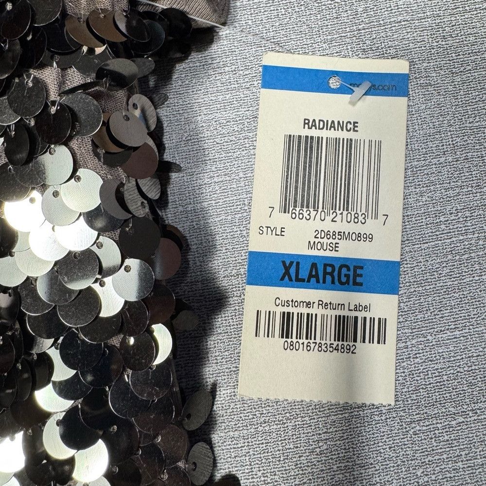 I.N.C NWT New INC INTERNATIONAL CONCEPTS Silver Sequin Cowl Neck Size XL / US 12-14 / IT 48-50 - 8 Thumbnail