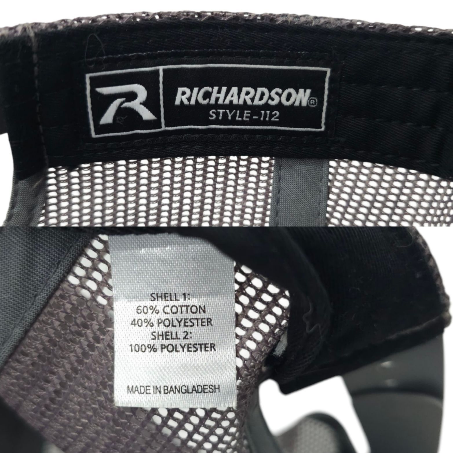 Richardson Richardson Oxford Round Patch Mesh Snapback Cap Trucker Hat Size ONE SIZE - 8 Thumbnail