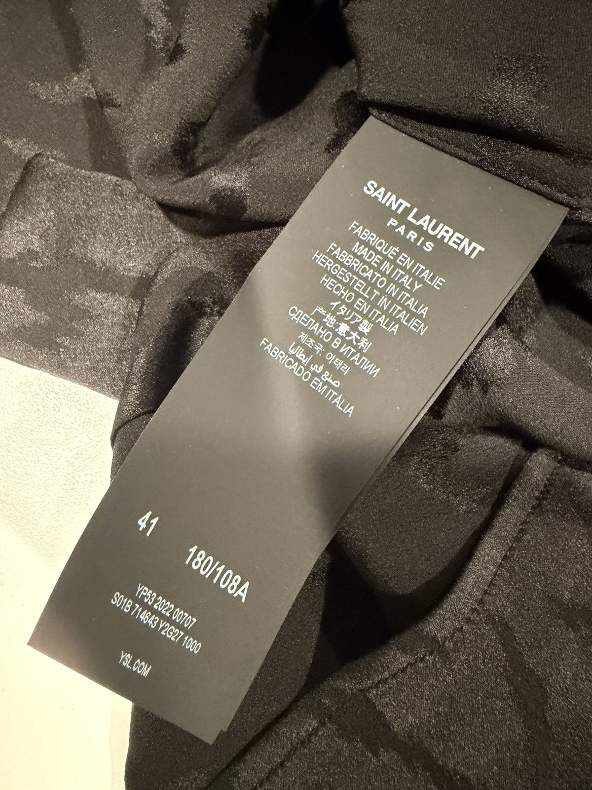 Saint Laurent Paris Saint laurent oversized silk shirt. 41/16. $1550 Size US XL / EU 56 / 4 - 10 Thumbnail