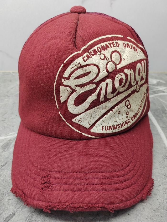 Japanese Brand Vintage Carbonated Drink Energy Distressed Trucker Hat Cap Size ONE SIZE - 2 Thumbnail
