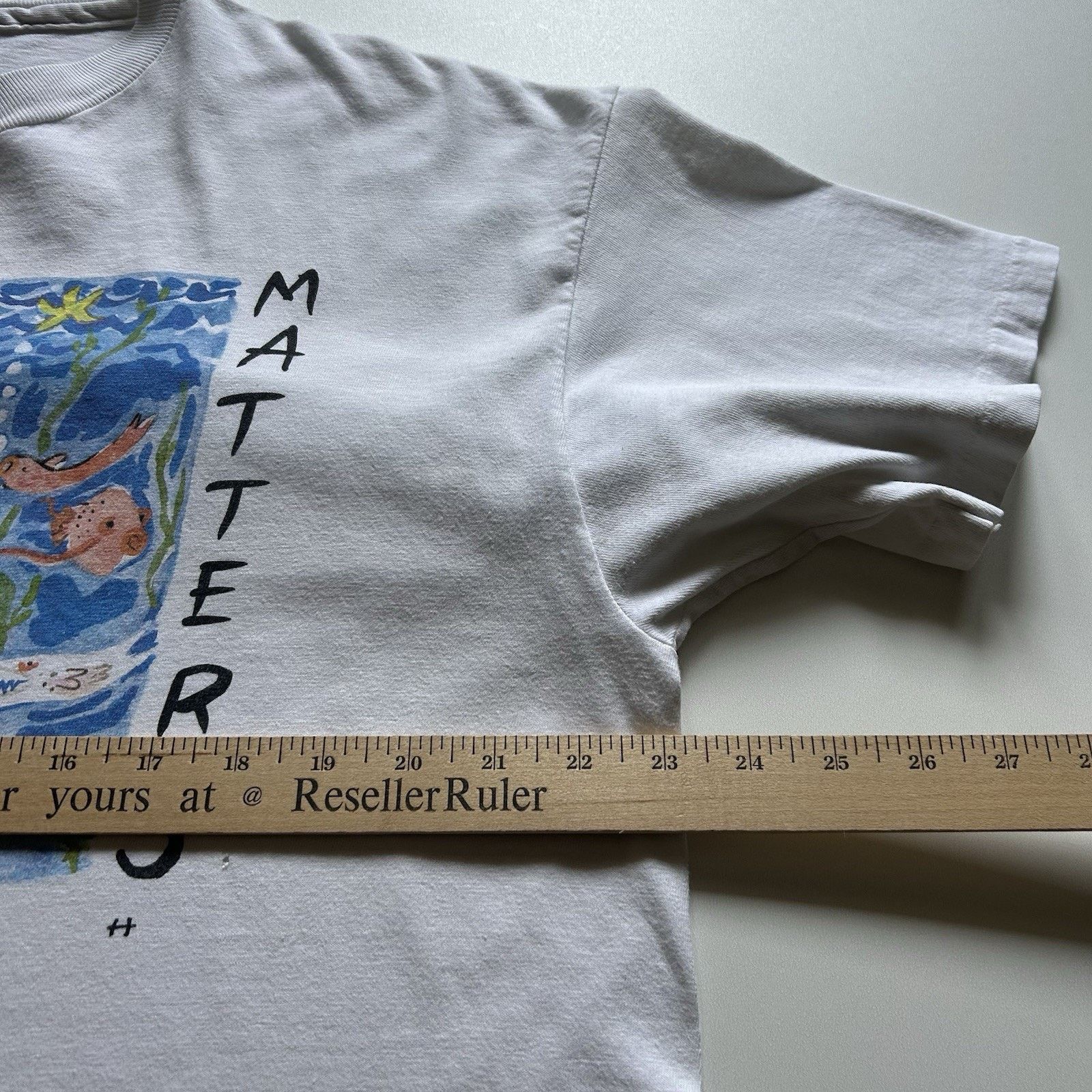 Hanes Vintage Earth Matters Animal Art T-Shirt XL Distressed USA Size US XL / EU 56 / 4 - 5 Thumbnail