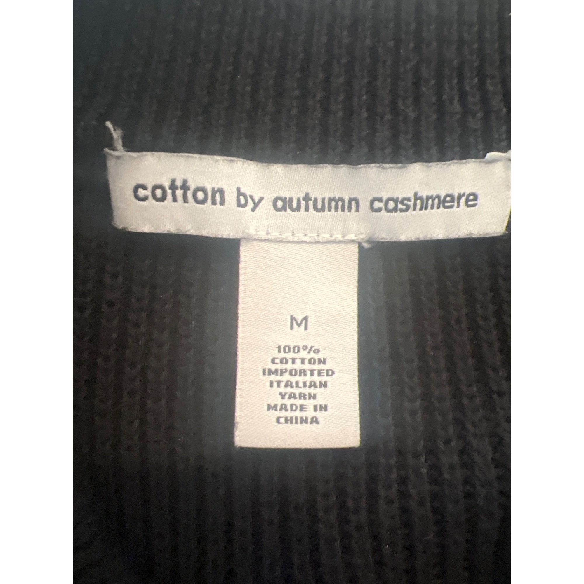 Other Cotton By Autumn Cashmere Black Sleeveless Shaker Top Size M / US 6-8 / IT 42-44 - 5 Thumbnail
