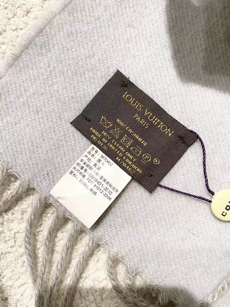 Louis Vuitton Louis Vuitton Cashmere presbyopic full print cashmere scar Size ONE SIZE - 7 Thumbnail