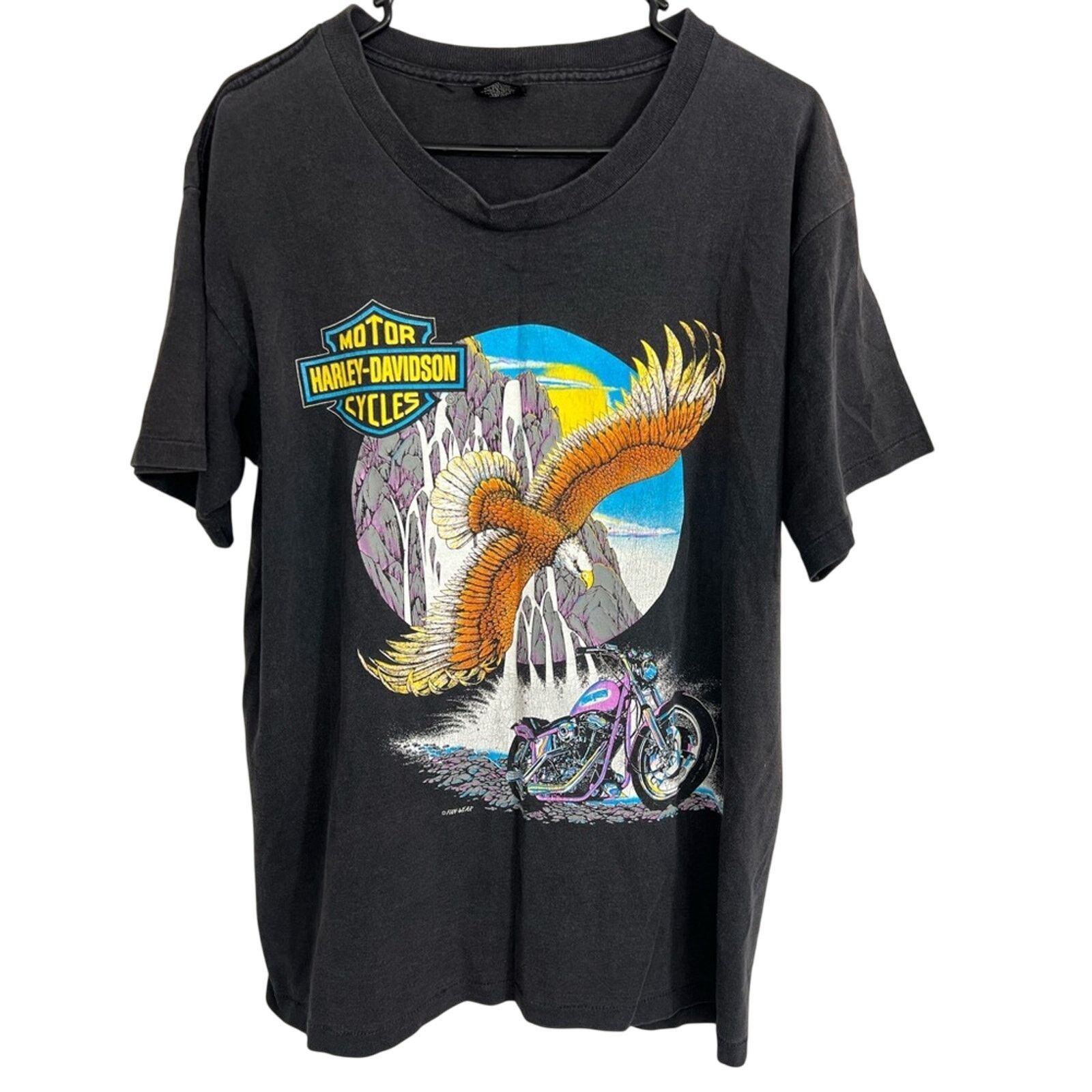 Harley Davidson Vintage Harley Davidson Fun Wear Eagle Rare Made in USA Size US L / EU 52-54 / 3 - 1 Thumbnail