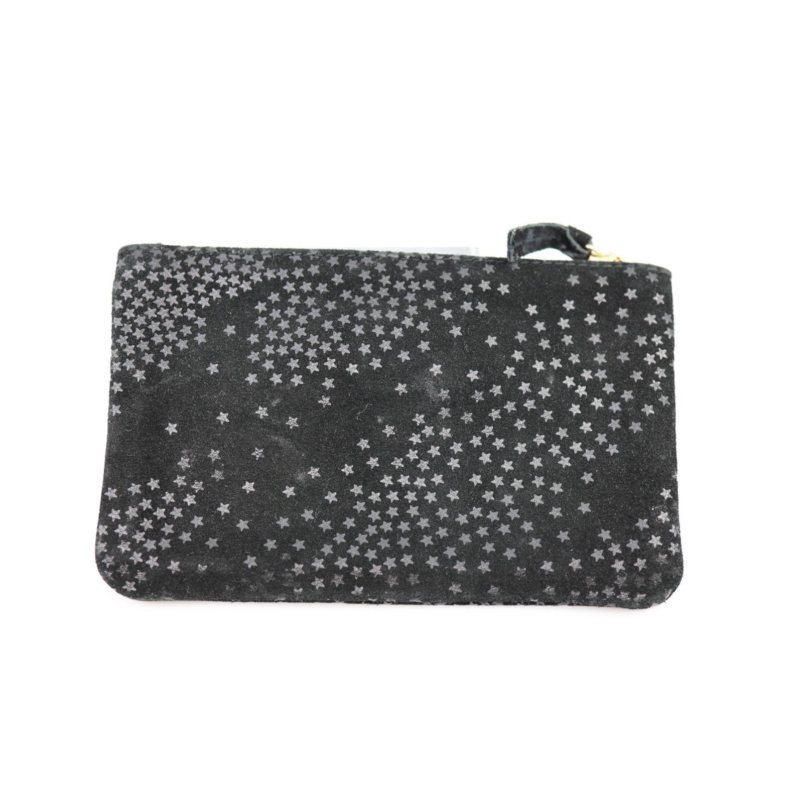 Clare V. NWoT CLARE V. Black Suede Star Print Zip Clutch Bag $275 Size ONE SIZE - 2 Thumbnail