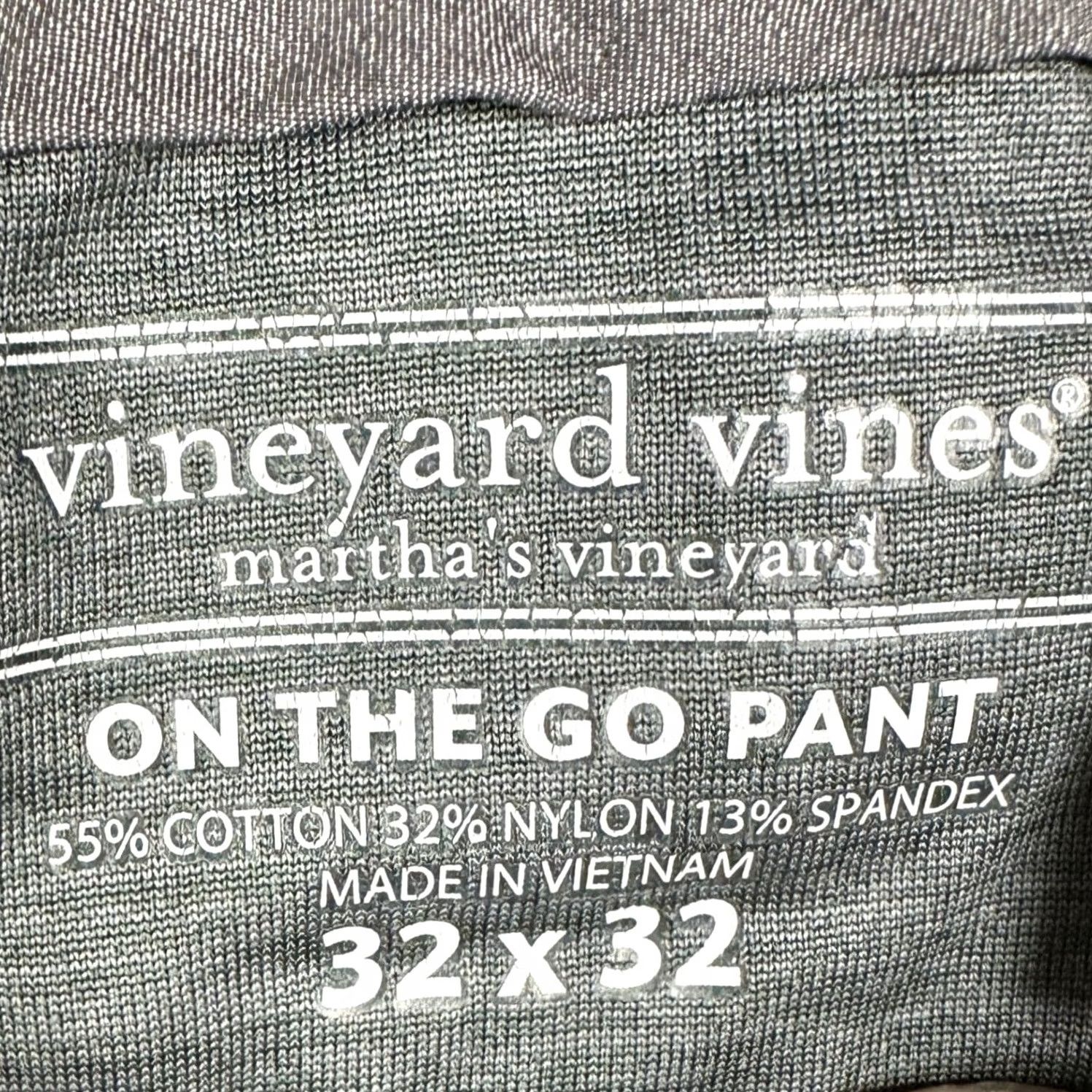 Vineyard Vines Vineyard Vines On The Go Pants Mens 32X32 Gray Chino Stretch Performance Travel Everyday Size US 32 / EU 48 - 3 Thumbnail