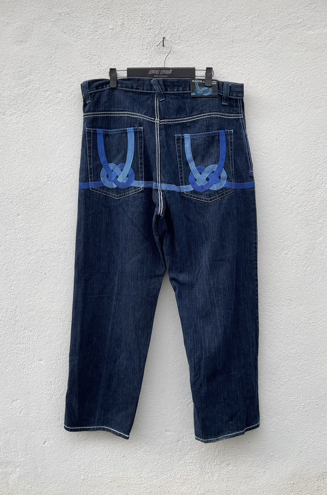 If Six Was Nine × JNCO Vintage Y2K Evolution Design Denim Jeans Size US 38 / EU 54 - 1 Thumbnail