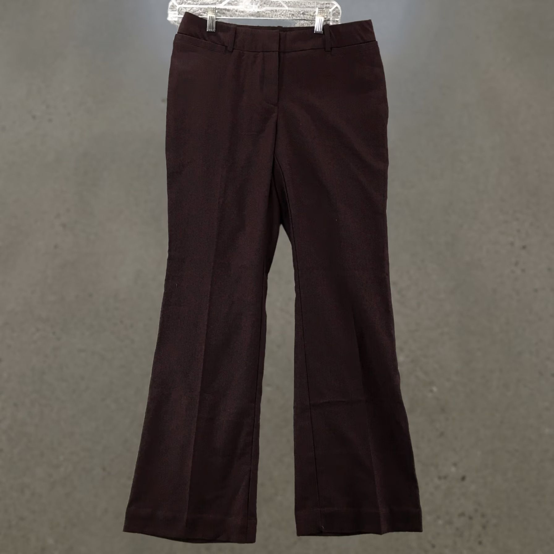 Worthington Worthington Curvy Fit Wide-Leg Trouser Dress Pants Womens 6S Purple Zip Fly NEW Shirt Pants Womens Purple 6 Wide Leg Inseam 30.5in Size 28" / US 6 / IT 42 - 1 Thumbnail