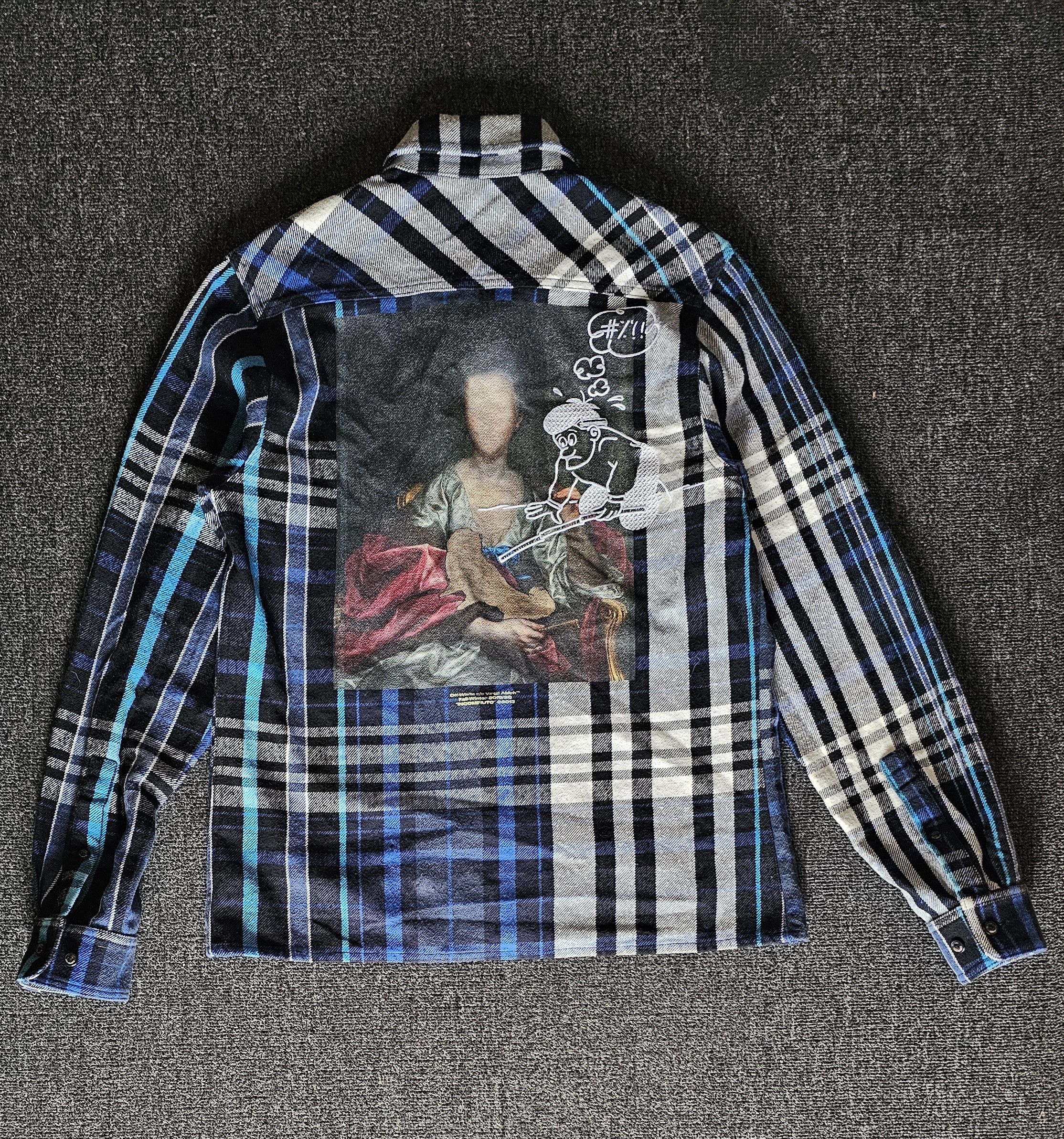 Off-White OFF-WHITE Men's Thick Graffiti Oversize Shirt Size S Size US S / EU 44-46 / 1 - 4 Thumbnail