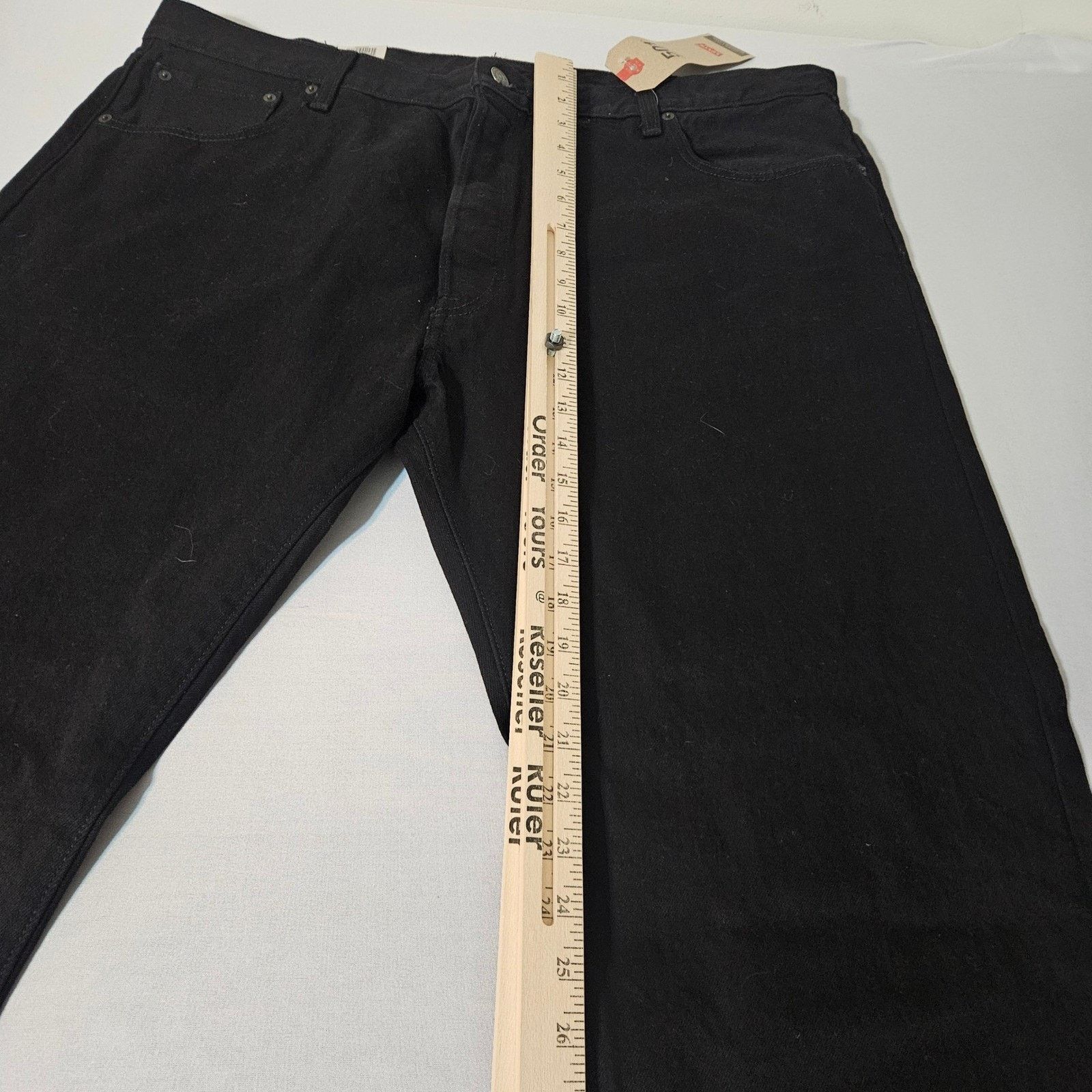 Levi's NEW Levi's 501 Black Button Fly Denim Jeans Men's Size 42x32 Size US 42 / EU 58 - 6 Thumbnail