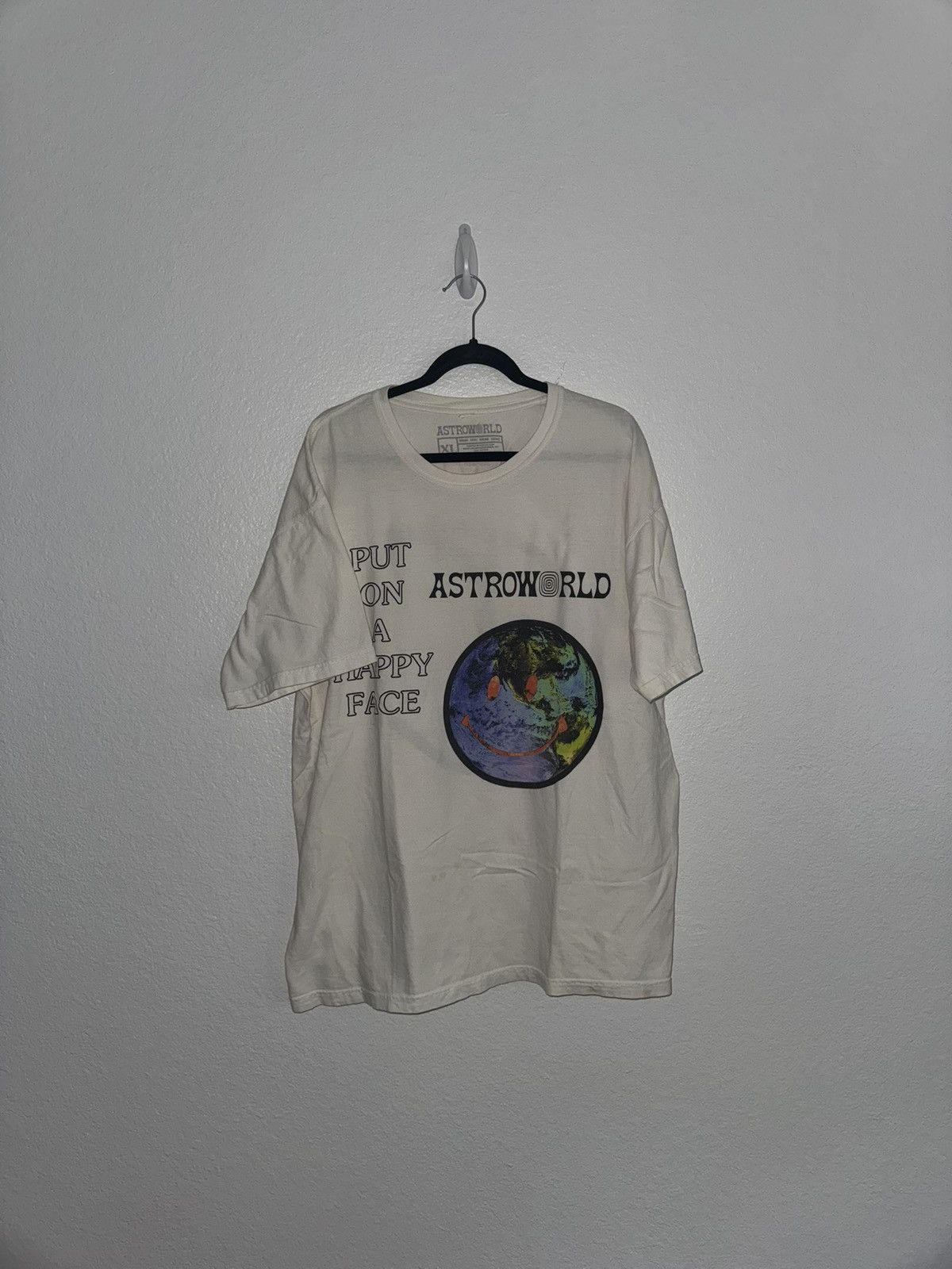 Travis Scott Travis Scott Astroworld Put On A Happy Face Tee Size US XL / EU 56 / 4 - 1 Thumbnail