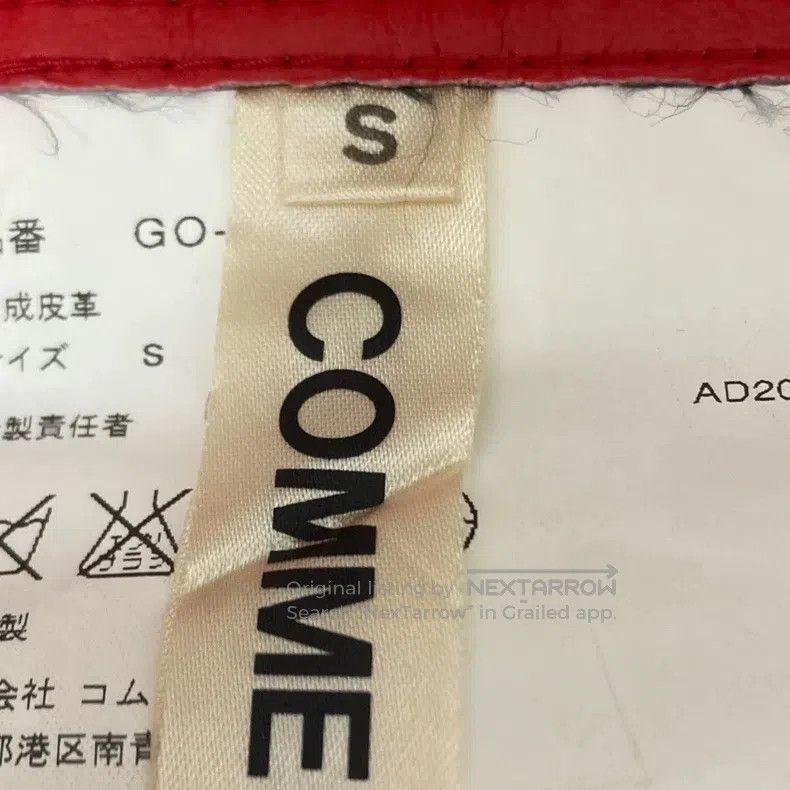 Comme des Garcons Comme des Garcons size S Blood and Rose Leather Pants Size 23" - 5 Thumbnail