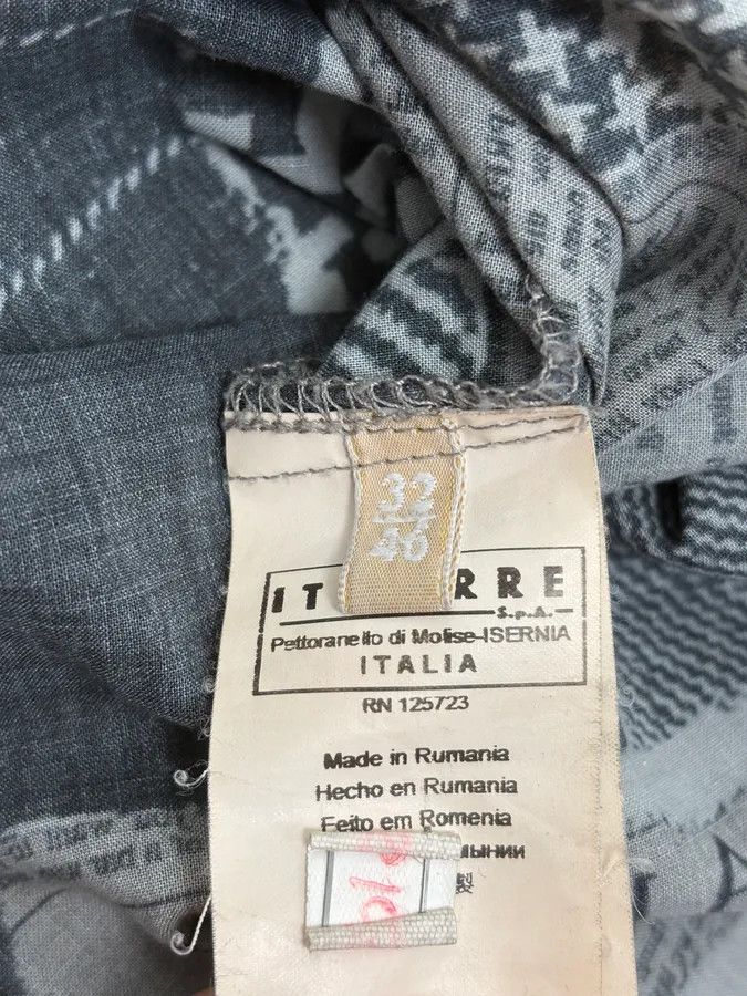 John Galliano 2010s John Galliano Black Magazine Gazette Shirt Size US S / EU 44-46 / 1 - 9 Thumbnail