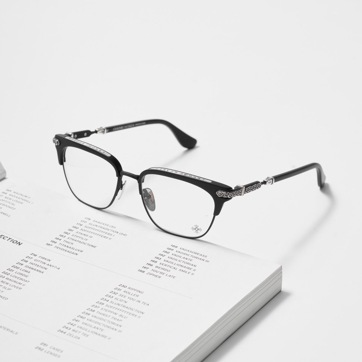Chrome Hearts CHROME HEARTS VERTICAL SMILE II MATTE BLACK GLASSES Size ONE SIZE - 1 Thumbnail