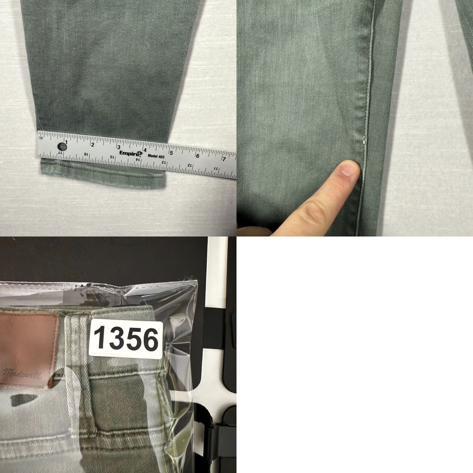 Madewell Madewell Jeans Womens 28 Green Skinny High Rise Classic Casual Boho Button Fly Size 28" / US 6 / IT 42 - 9 Thumbnail