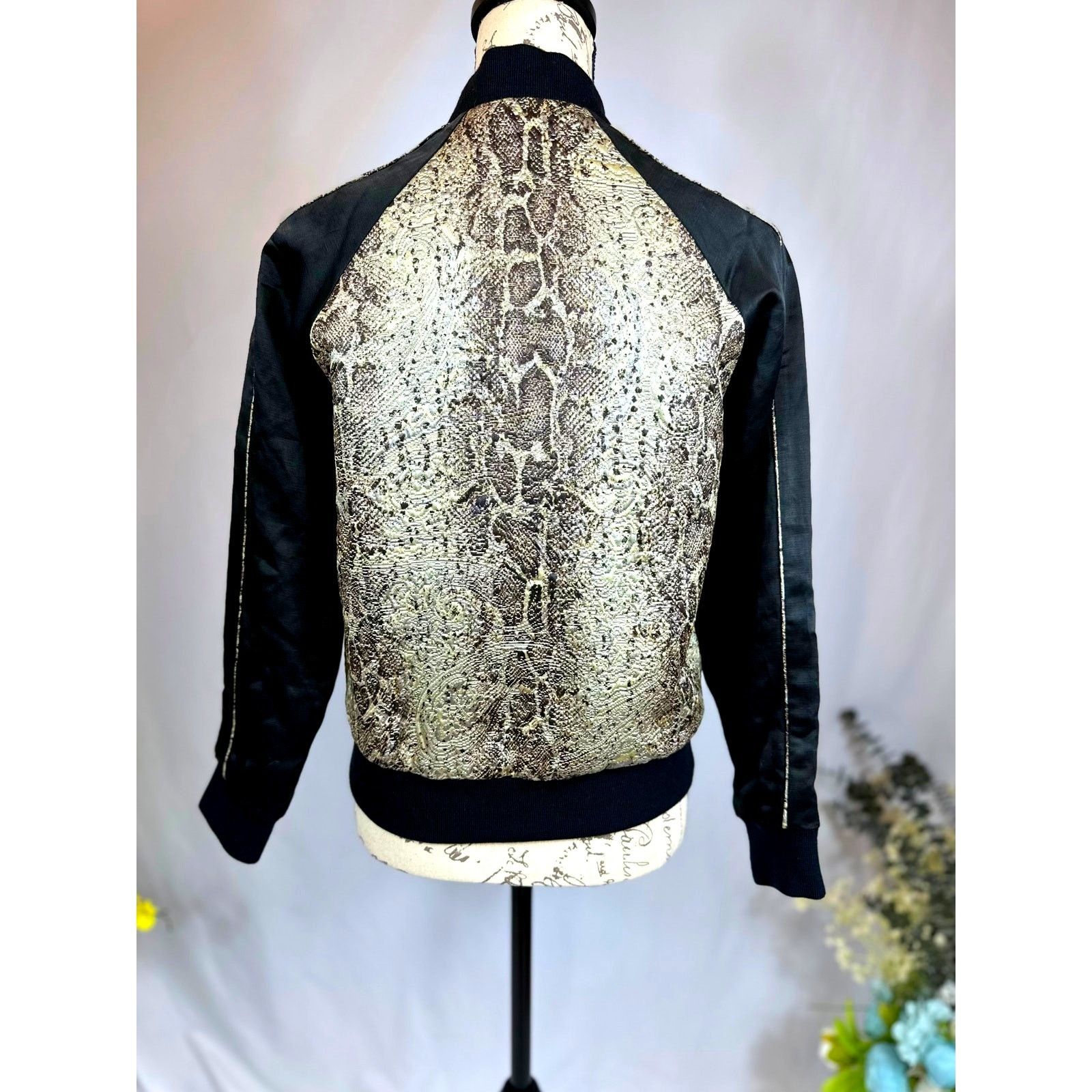 Zadig & Voltaire Zadig & Voltaire Billy Snake Deluxe Bomber Jacket XS Size XS / US 0-2 / IT 36-38 - 18 Thumbnail