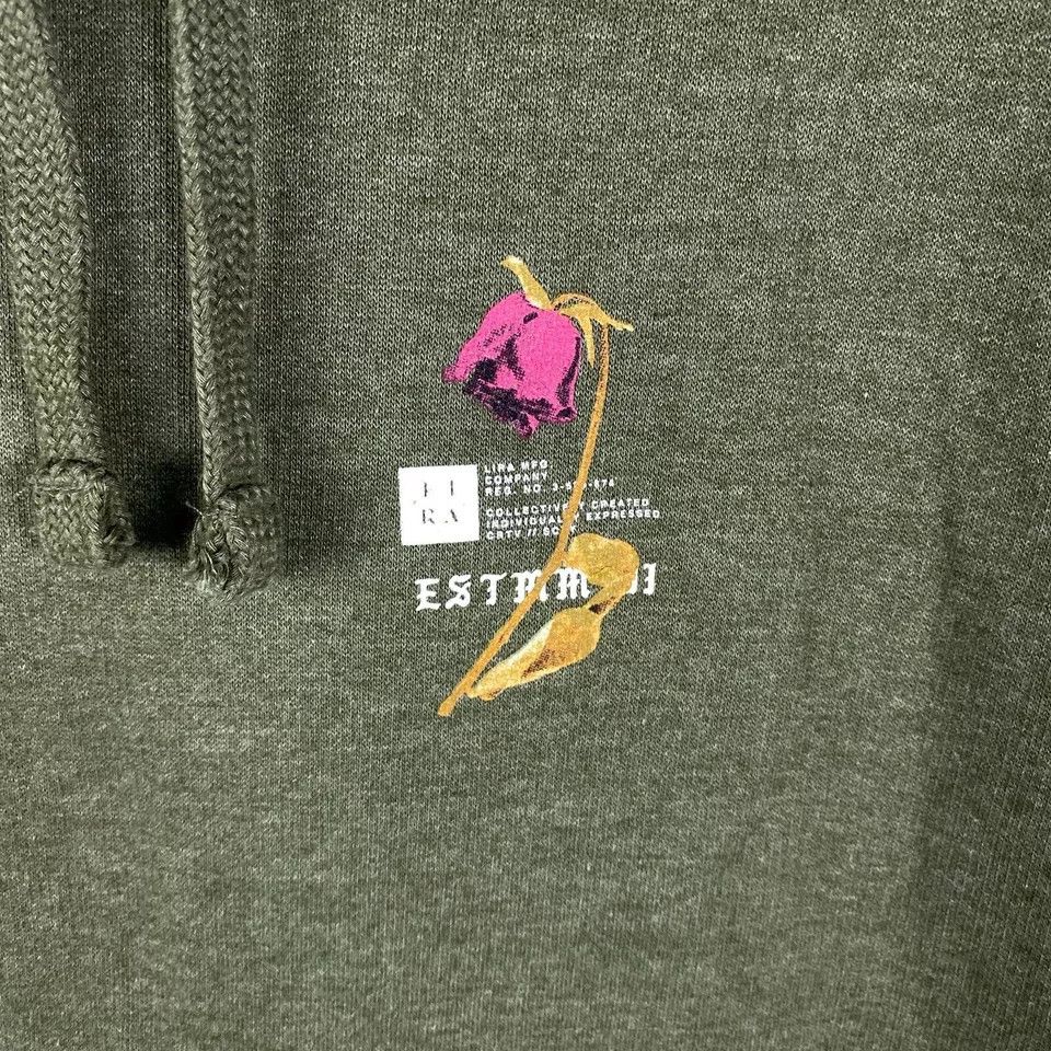 Lira Lira MFG Hoodie Men's S Pullover Drawstring Cotton Blend Size US S / EU 44-46 / 1 - 3 Thumbnail