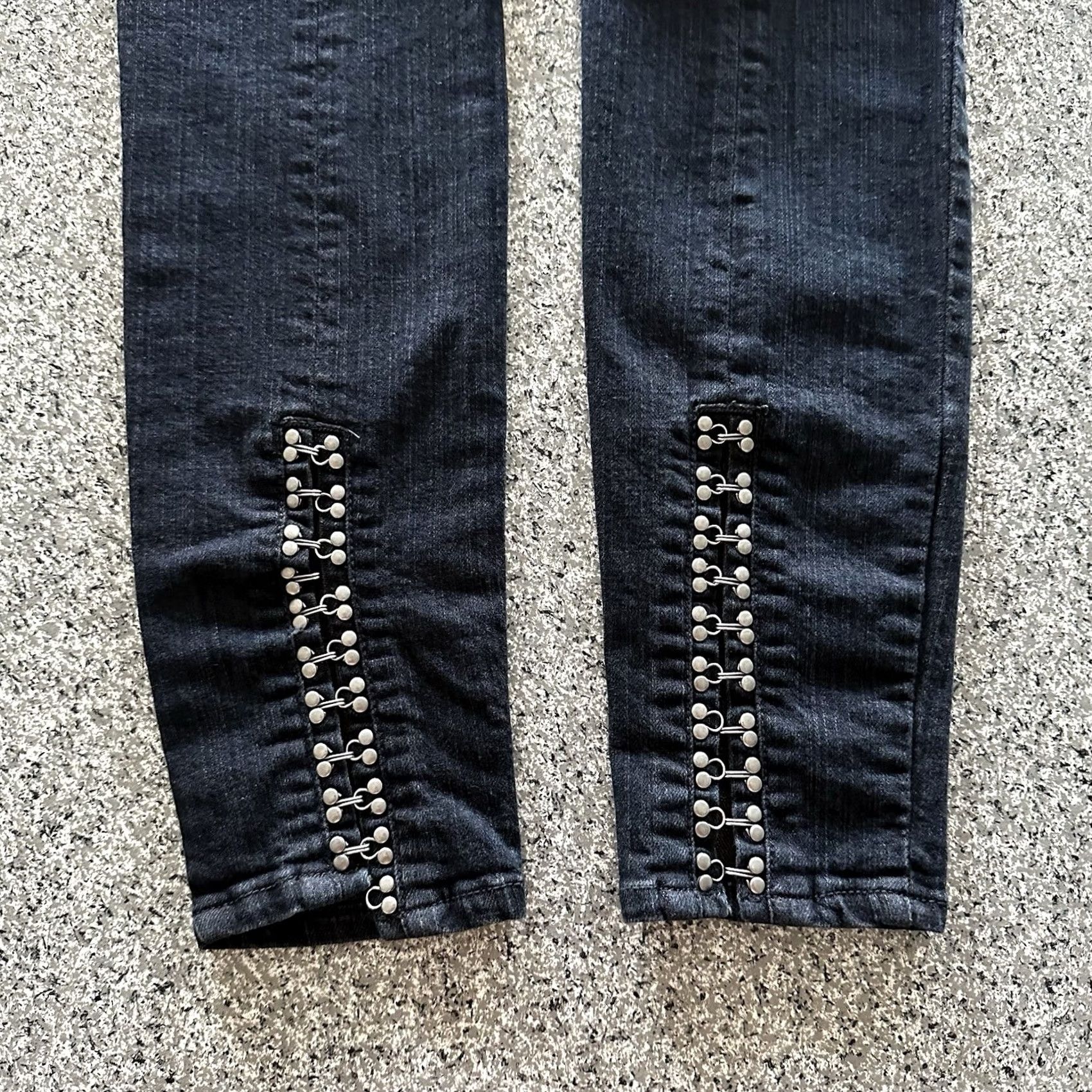 Jessica Simpson Jessica Simpson Jeans Womens 29x29 Kiss Me Low Rise Skinny Black 5-Pocket Denim Jeans Mens Womens Girls not applicable Size 29" - 6 Thumbnail