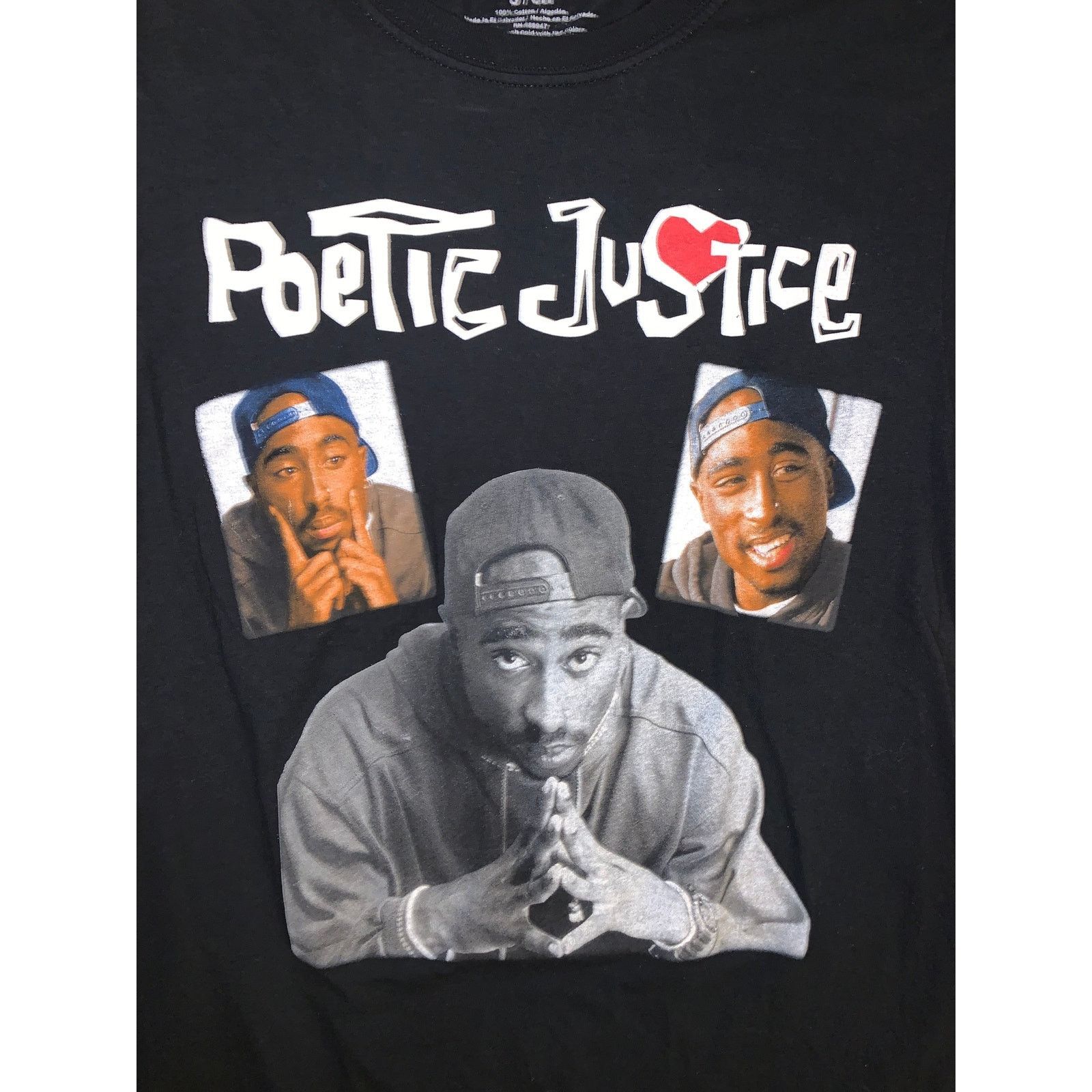 Chemistry Poetic Justice 2Pac T Shirt Small Black Tupac Shakur Rap Tee Size US S / EU 44-46 / 1 - 1 Thumbnail