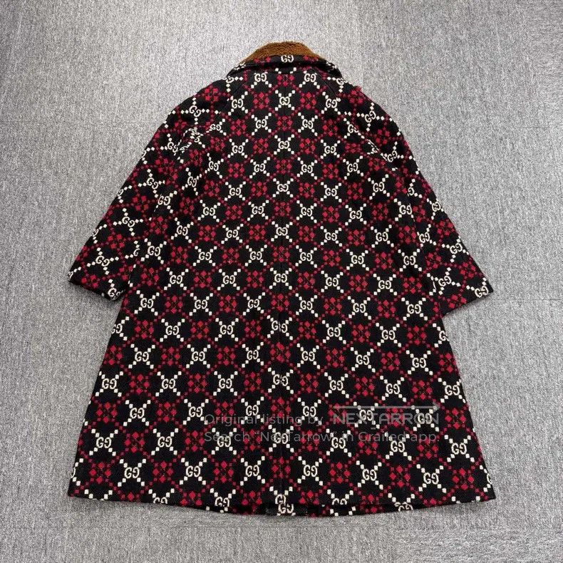 Gucci Gucci Double G full-print woollen coat Size XS / US 0-2 / IT 36-38 - 2 Thumbnail