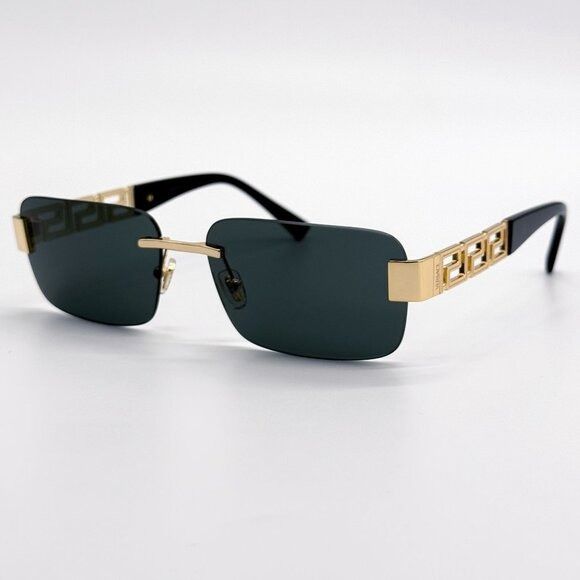 Versace NEW VERSACE SUNGLASSES VE2298 1002/87 GOLD/GRAY UNISEX EYEWE Size ONE SIZE - 1 Thumbnail