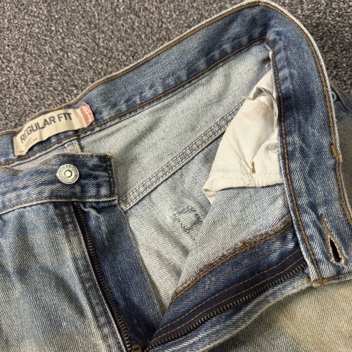 Levi's Vintage Levis 505 Regular Fit Distressed Denim W34 Size US 34 / EU 50 - 11 Thumbnail