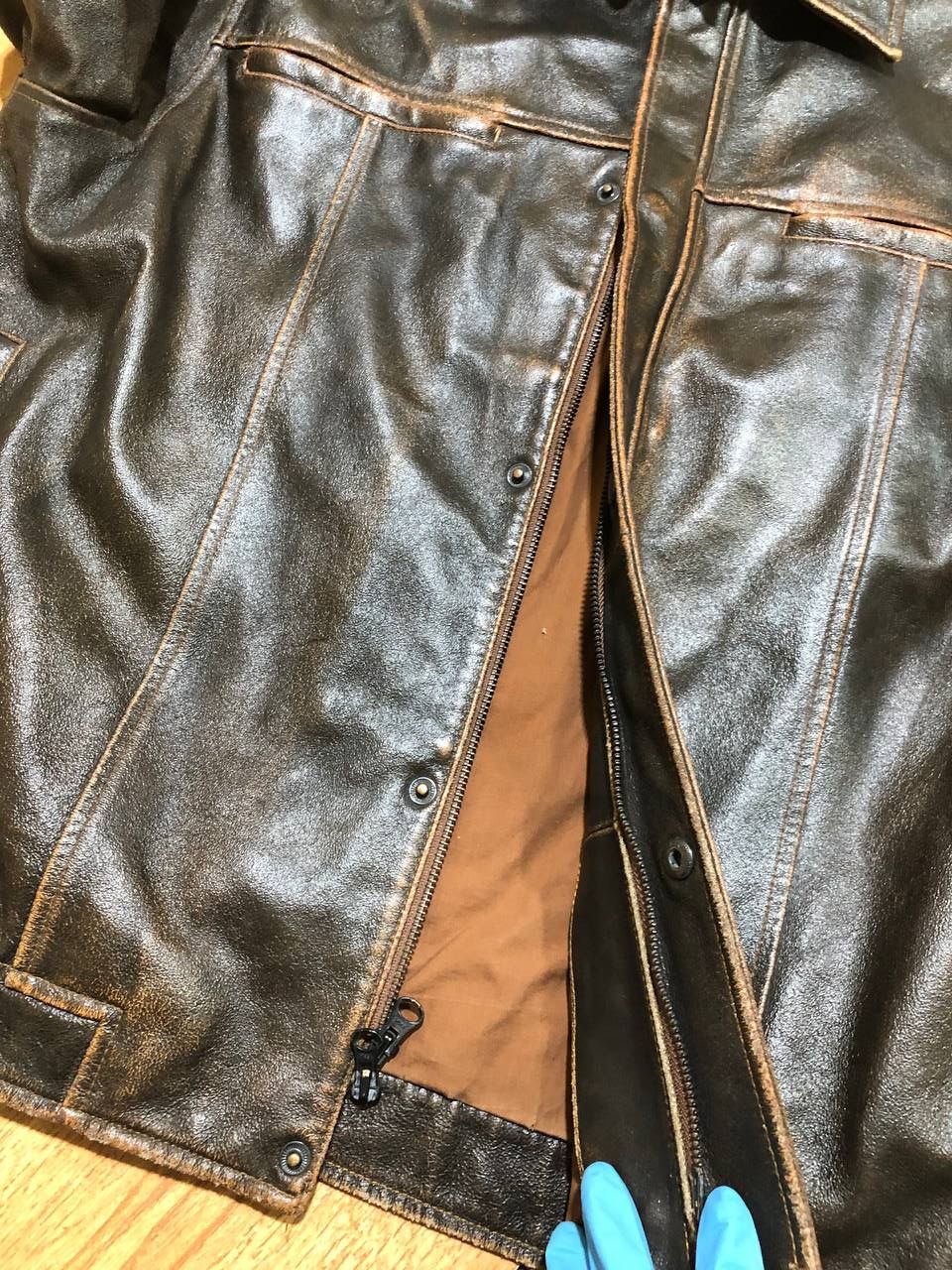 Gap Vintage Gap Classic Fit Leather Jacket Size L Size US L / EU 52-54 / 3 - 12 Thumbnail