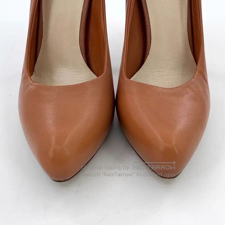 Dior Dior Brown leather CD logo thin heel high heels Size US 7.5 / IT 37.5 - 9 Thumbnail