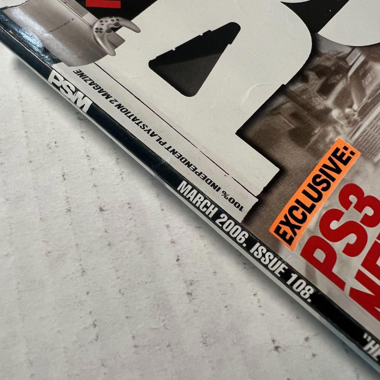 Playstation VTG PSM Magazine #108 MAR 2006 Exclusive PS3 News Scarface Size ONE SIZE - 6 Thumbnail