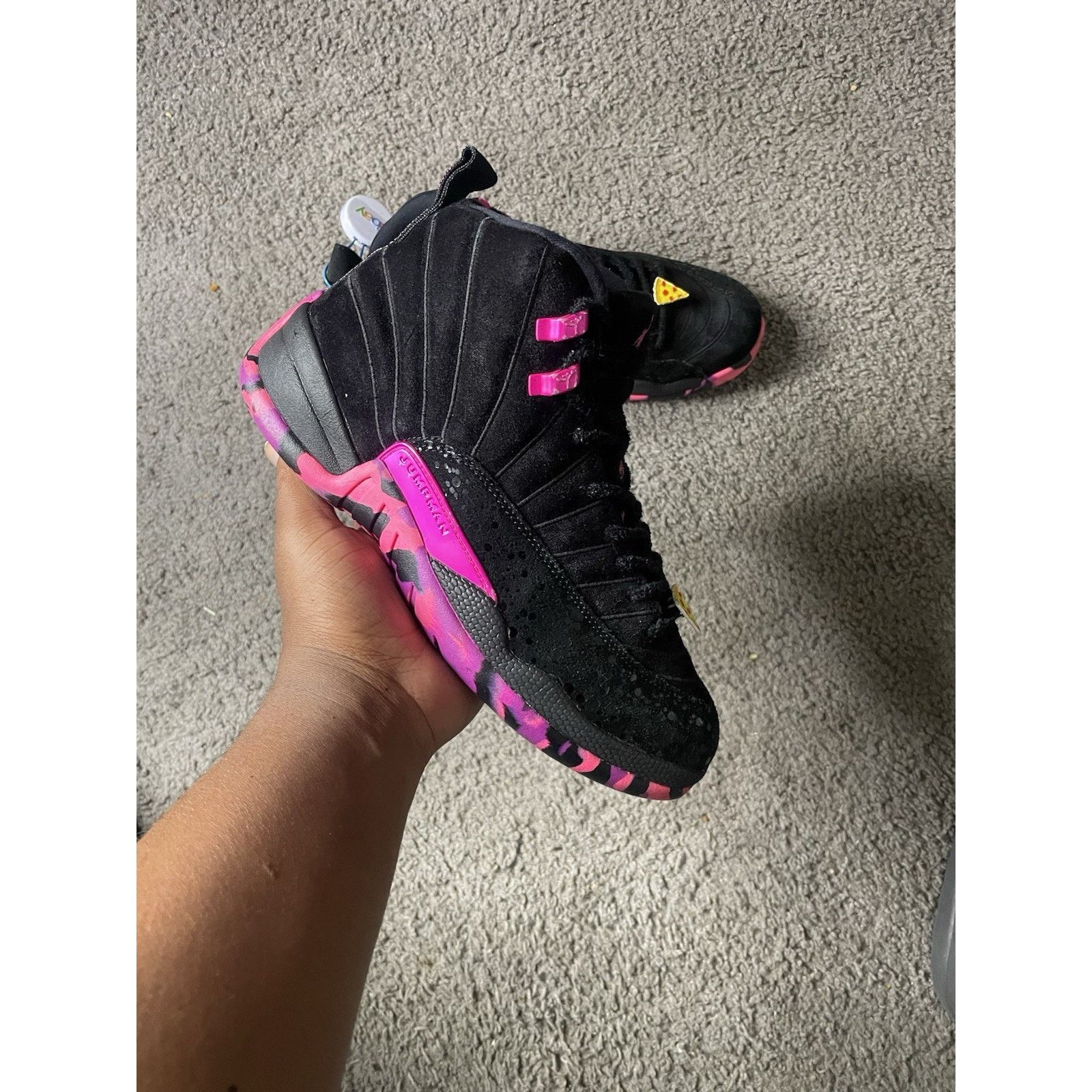 Jordan Brand Size 8- Air Jordan 12 Retro "DOERNBECHER" 2017 Pink/ Black Size US 8 / EU 41 - 1 Thumbnail