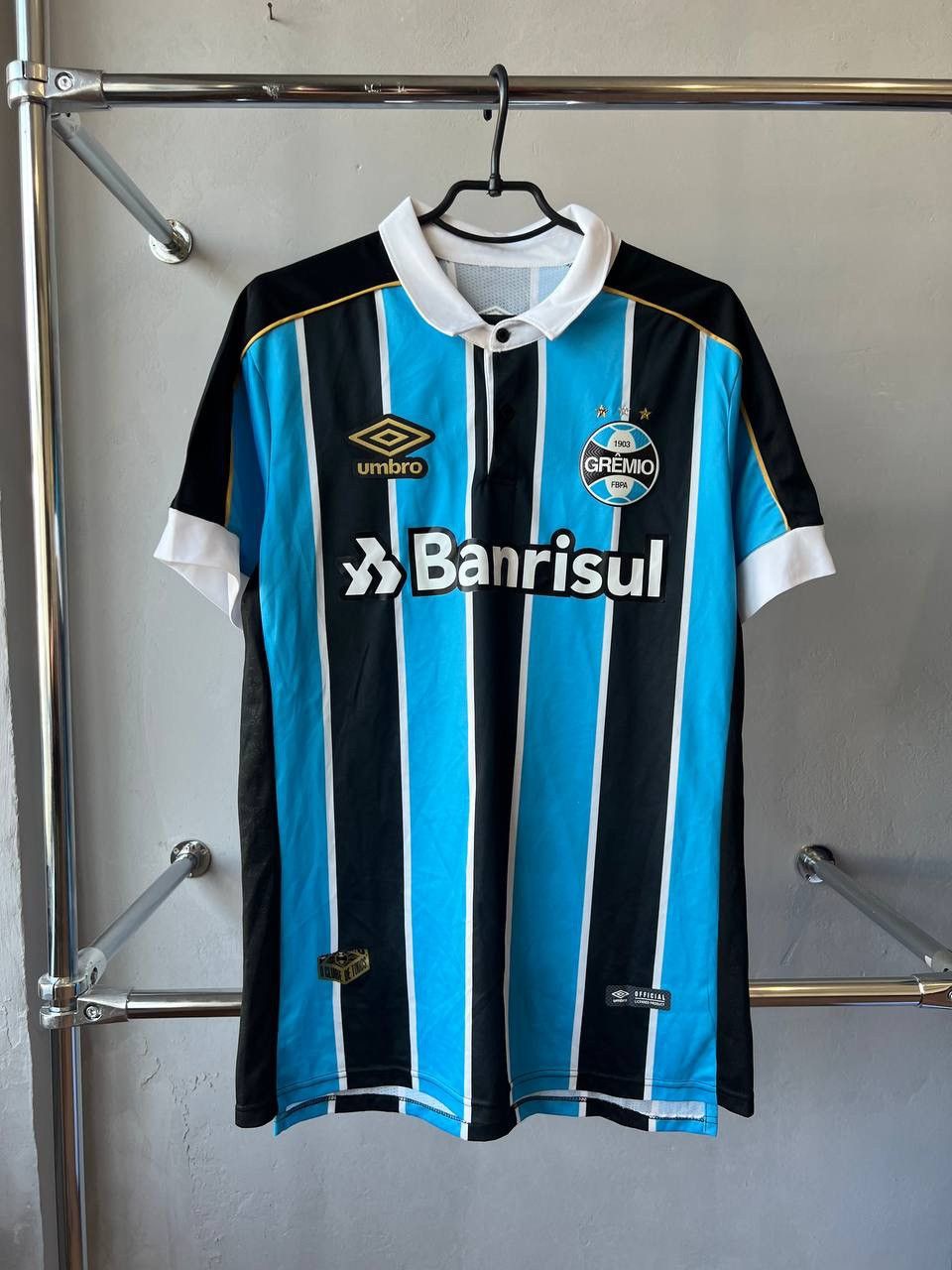 Umbro 2019 GREMIO #11 EVERTON HOME SOCCER FOOTBALL JERSEY SHIRT L Size US L / EU 52-54 / 3 - 2 Thumbnail
