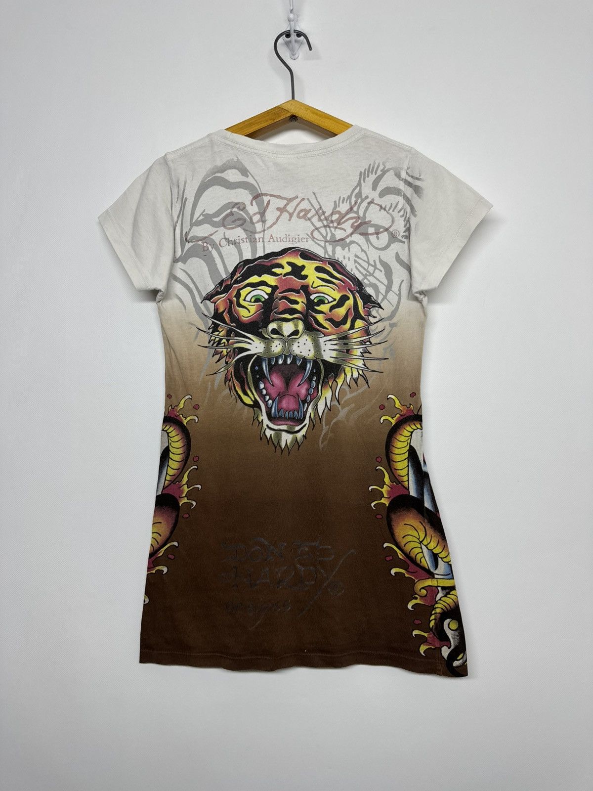 Ed Hardy Ed Hardy by Christian Audigier 'Til True Death Shirt Dress Size S / US 4 / IT 40 - 2 Thumbnail