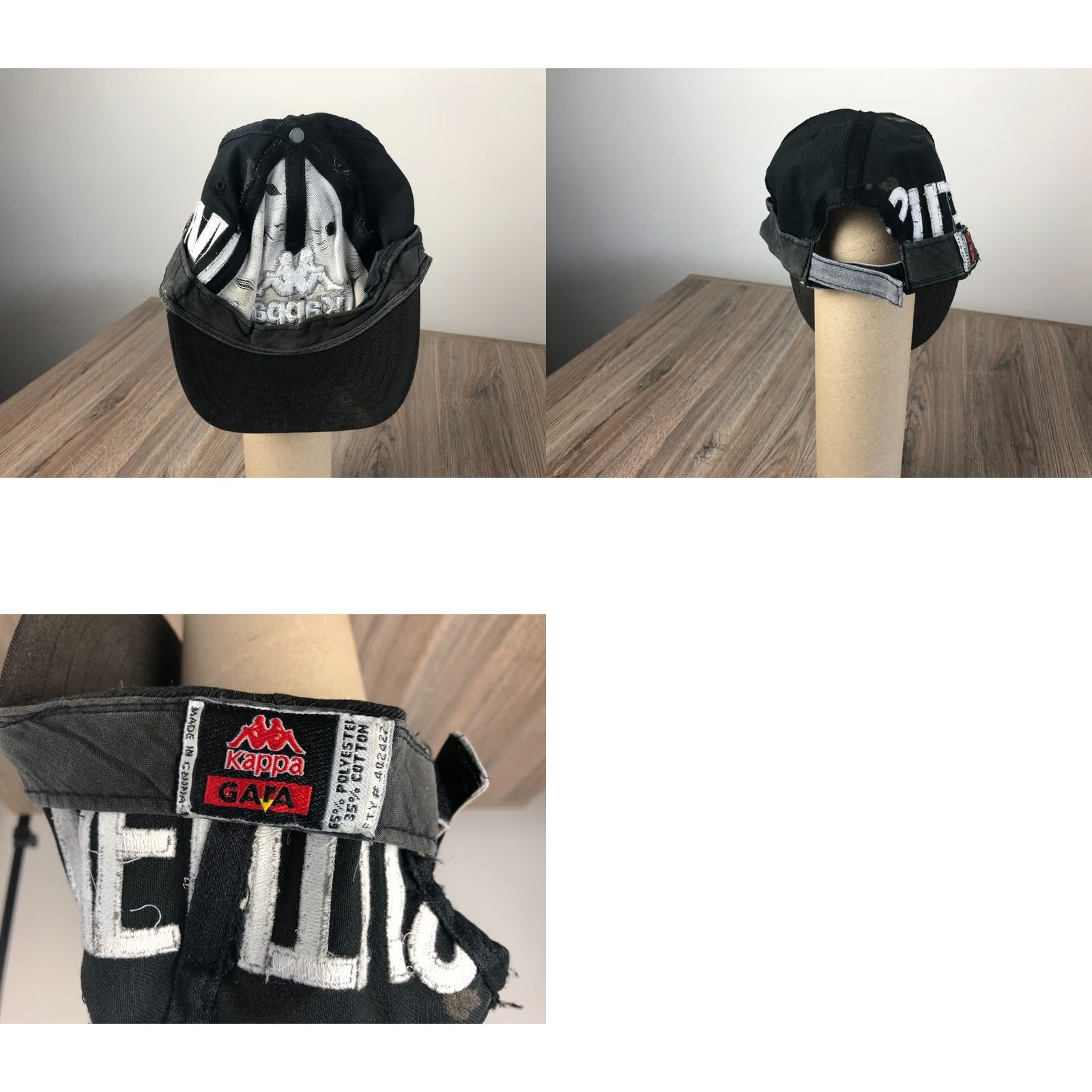 Kappa Kappa Juventus Baseball Cap Polyester Vintage Logo Dark Brown Mens Adjustable Brown Embroidered Logo Cap Size ONE SIZE - 8 Thumbnail