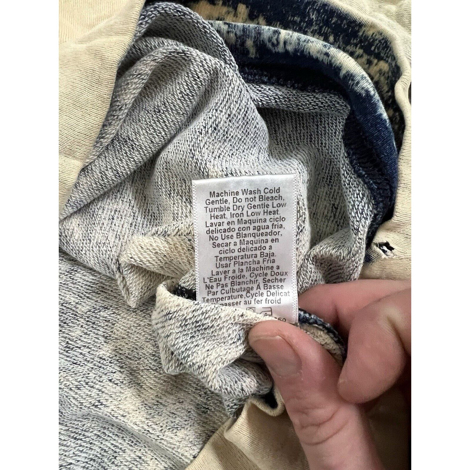 Current/Elliot Current/Elliott Rolled Sleeve White Wash Sweatshirt Womens 0 Size XS / US 0-2 / IT 36-38 - 6 Thumbnail