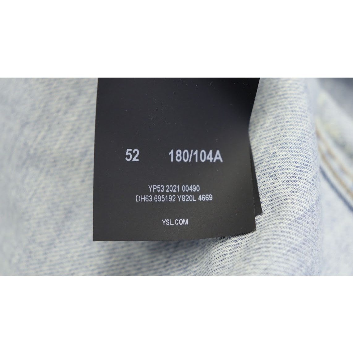 Saint Laurent Paris o1rshd1 Classic Denim Jacket in Sky Blue Size US L / EU 52-54 / 3 - 21 Thumbnail