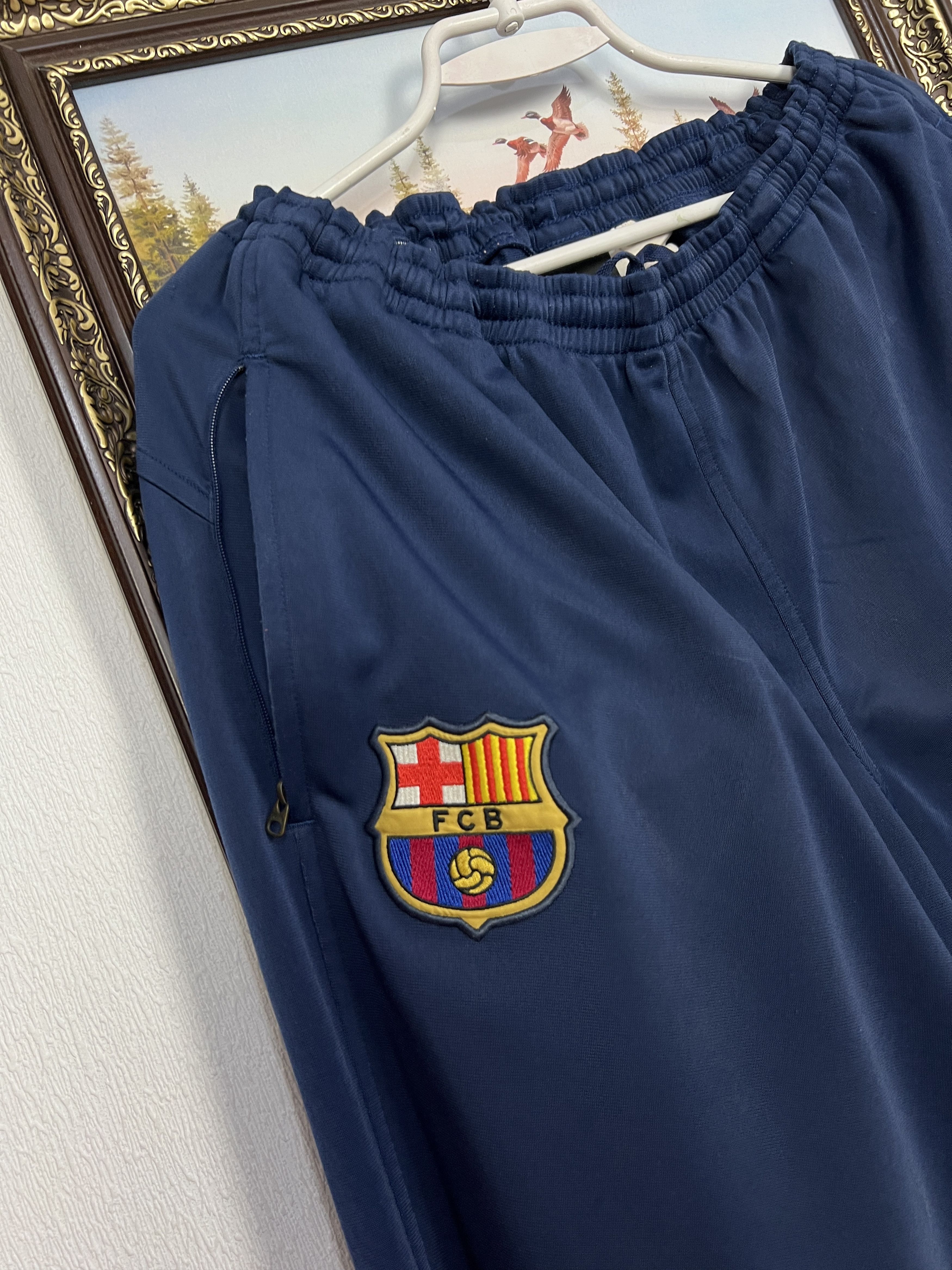 Nike Vintage Barcelona Football Pants Soccer Sweatpants Athletic Size US 36 / EU 52 - 3 Thumbnail