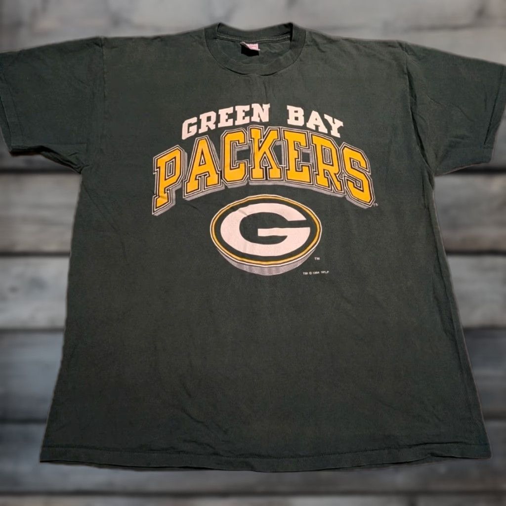 Delta VINTAGE Green Bay Packers Tee Shirt Main Selling Point: Spellout Logo T-Shirt XL Men 1990s Green USA Packers Single Stitch N/A Size US XL / EU 56 / 4 - 1 Thumbnail