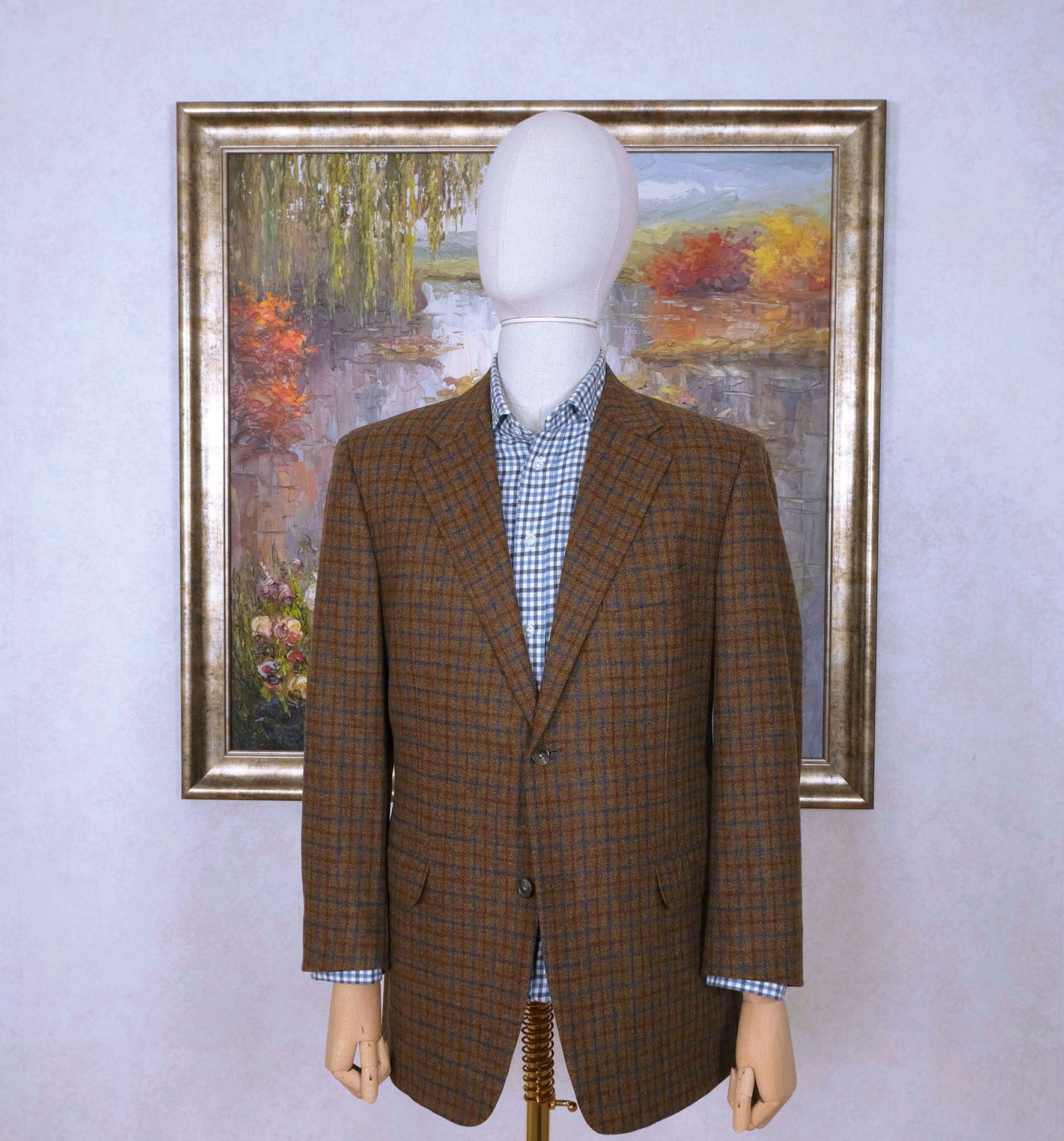 Corneliani Corneliani, brown tweed jacket, size 54EU Size 44R - 1 Thumbnail