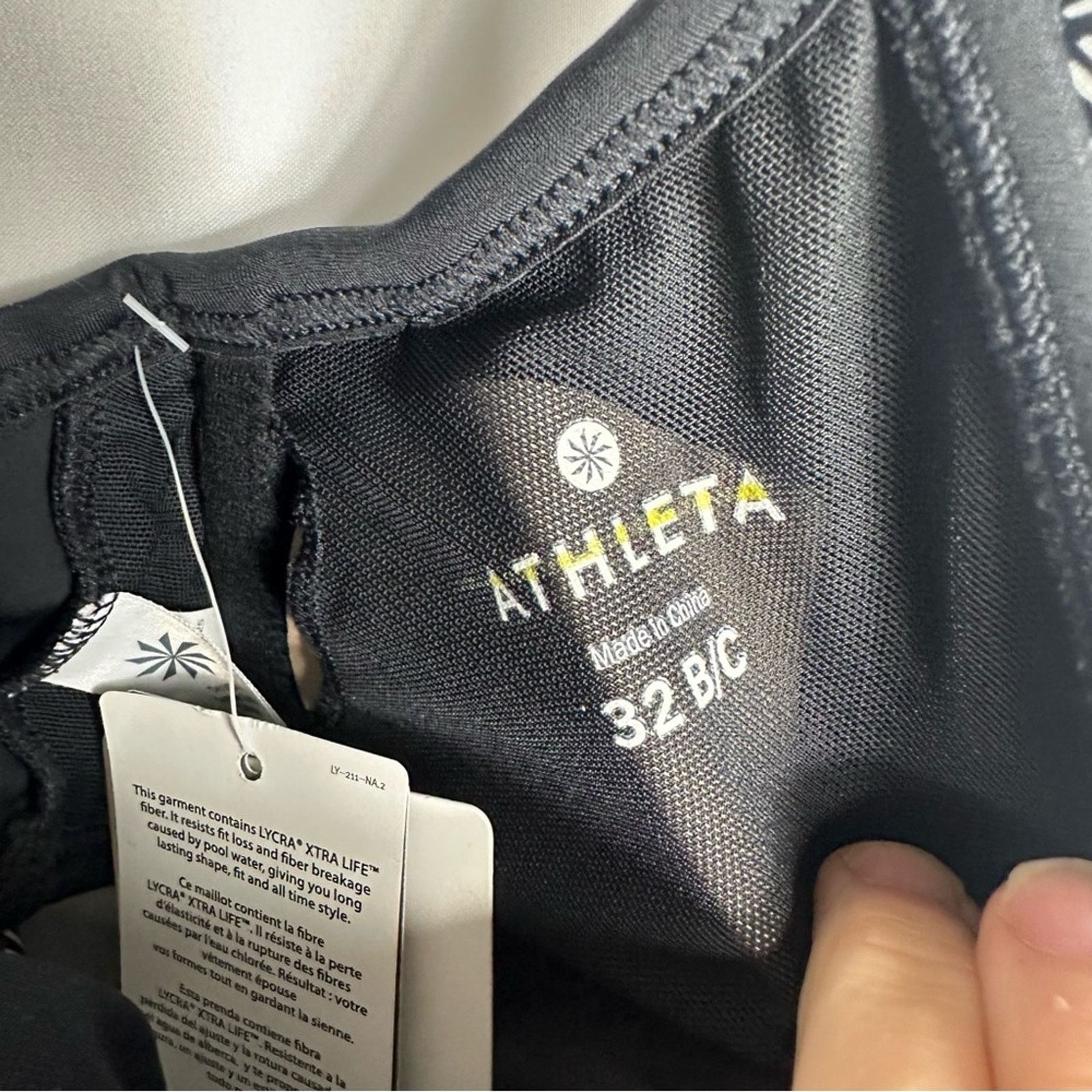 Athleta ATHLETA Laguna Side Scrunch Tankini NWT in Size 32B/C Size ONE SIZE - 4 Thumbnail