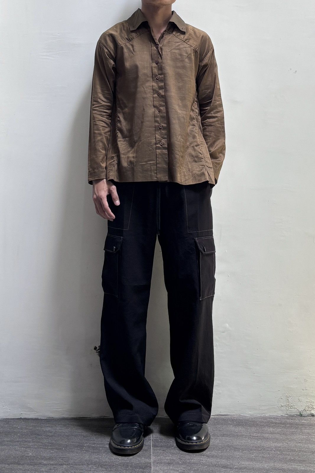 Pleats Please Issey Miyake FREE TAX! Contrast Stitching Relaxed Cargo Pants Size US 30 / EU 46 - 1 Thumbnail
