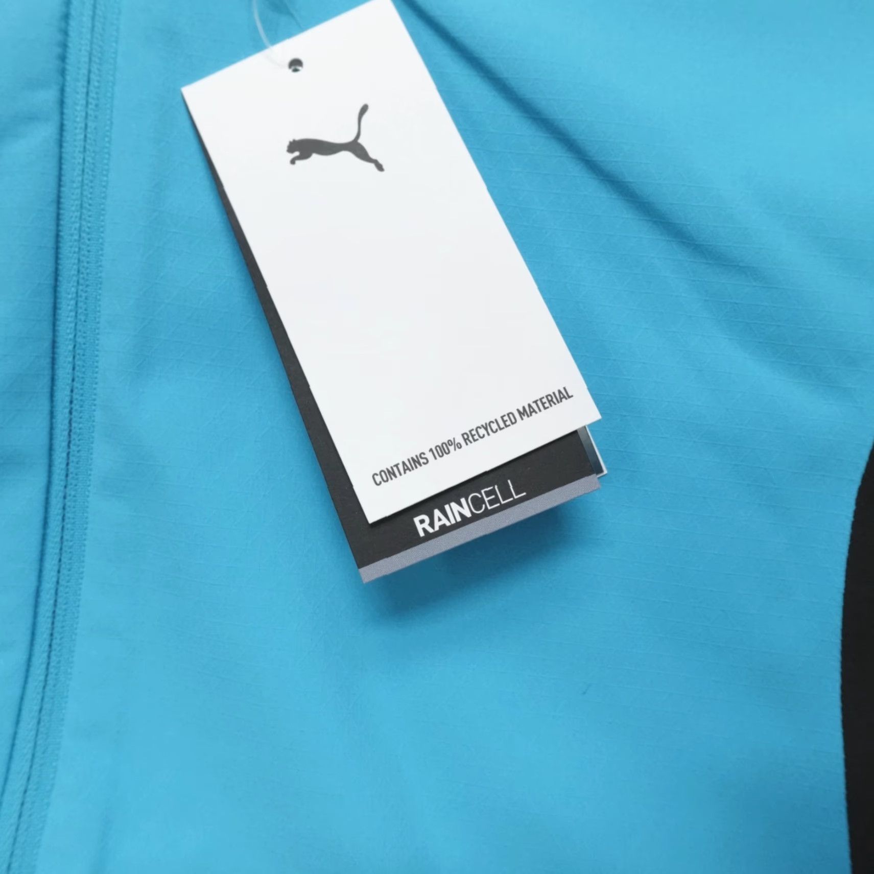 Puma PUMA Run Raincell Full Zip Jacket Mens M Size Blue Sports Outdoor Jacket Size US M / EU 48-50 / 2 - 2 Thumbnail