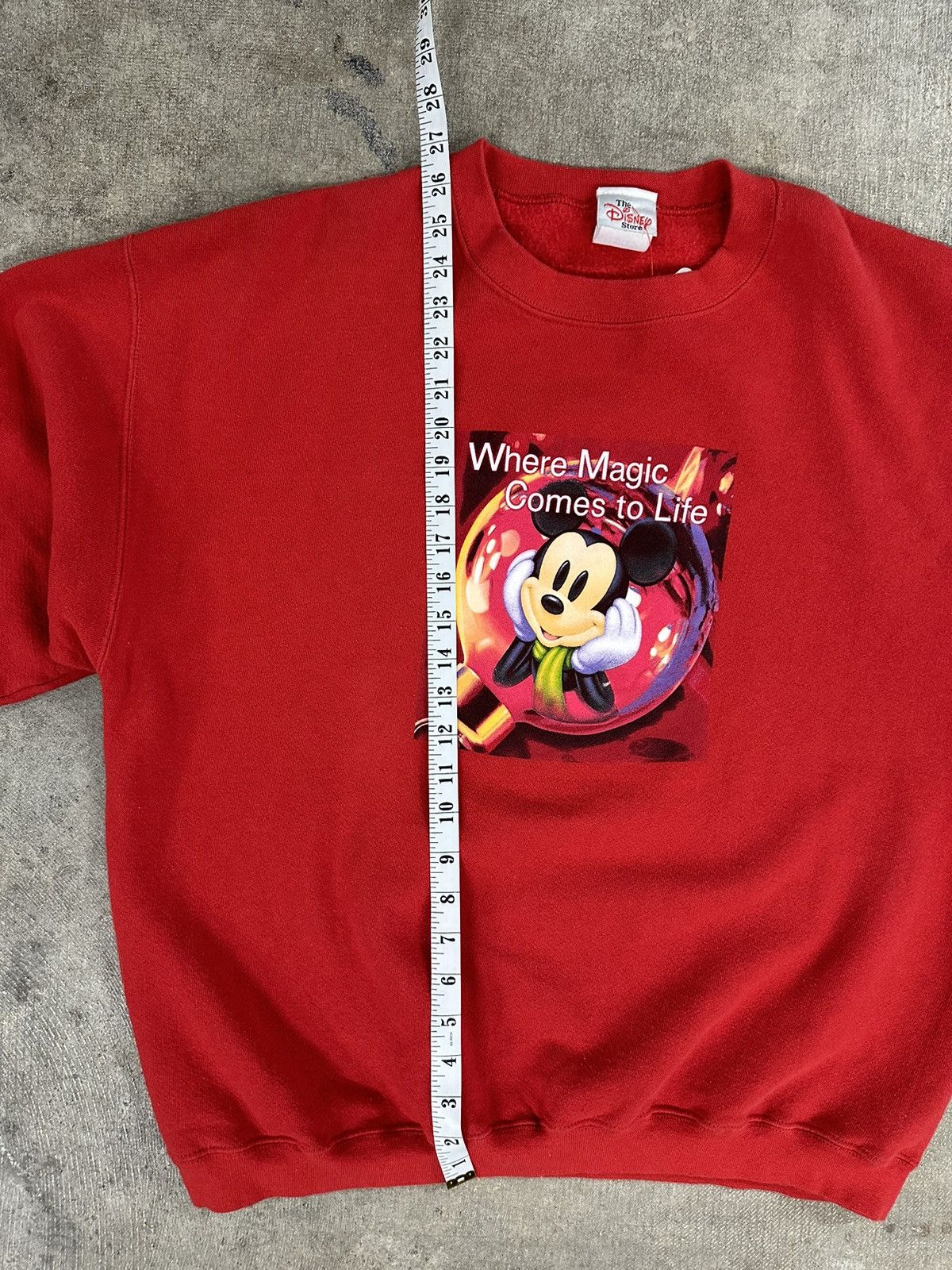 Disney × Vintage Vintage 90s Disney Mickey Mouse Magic Sweatshirt L/XL Size US L / EU 52-54 / 3 - 8 Thumbnail
