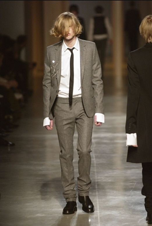Hedi Slimane DIOR HOMME BY HEDI SLIMANE 02AW/FW RUNWAY UNEVENNESS