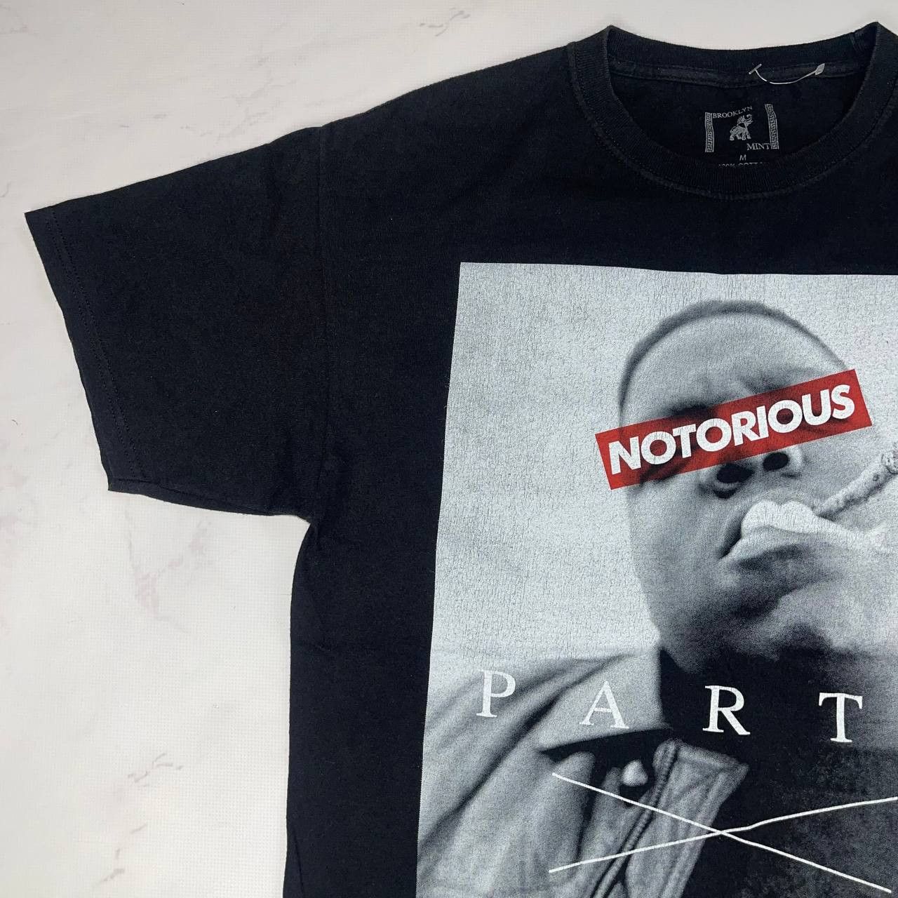 Vintage Vintage Notorious BIG Shirt Party And Bullsh Black Size M Size US M / EU 48-50 / 2 - 5 Thumbnail