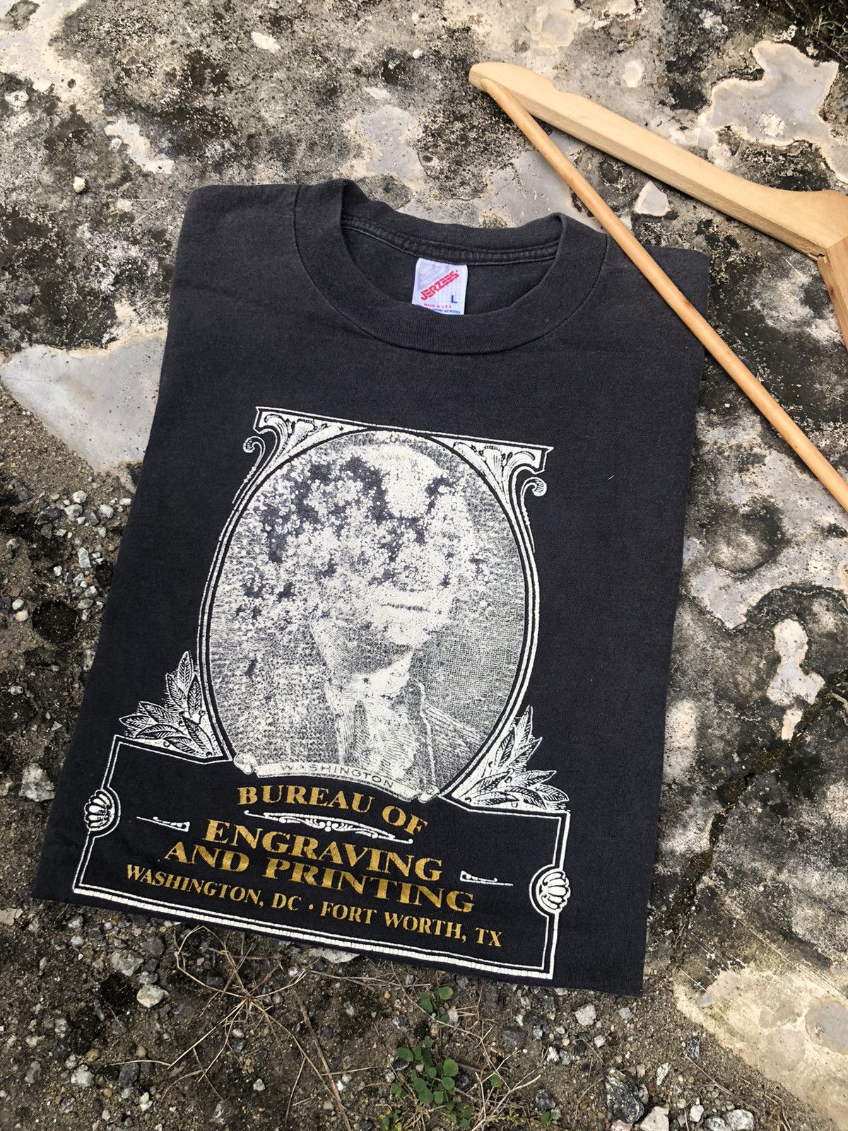 Jerzees × Vintage Vintage 90s Washington "The Buck Starts Here" Tshirt Size US L / EU 52-54 / 3 - 1 Thumbnail