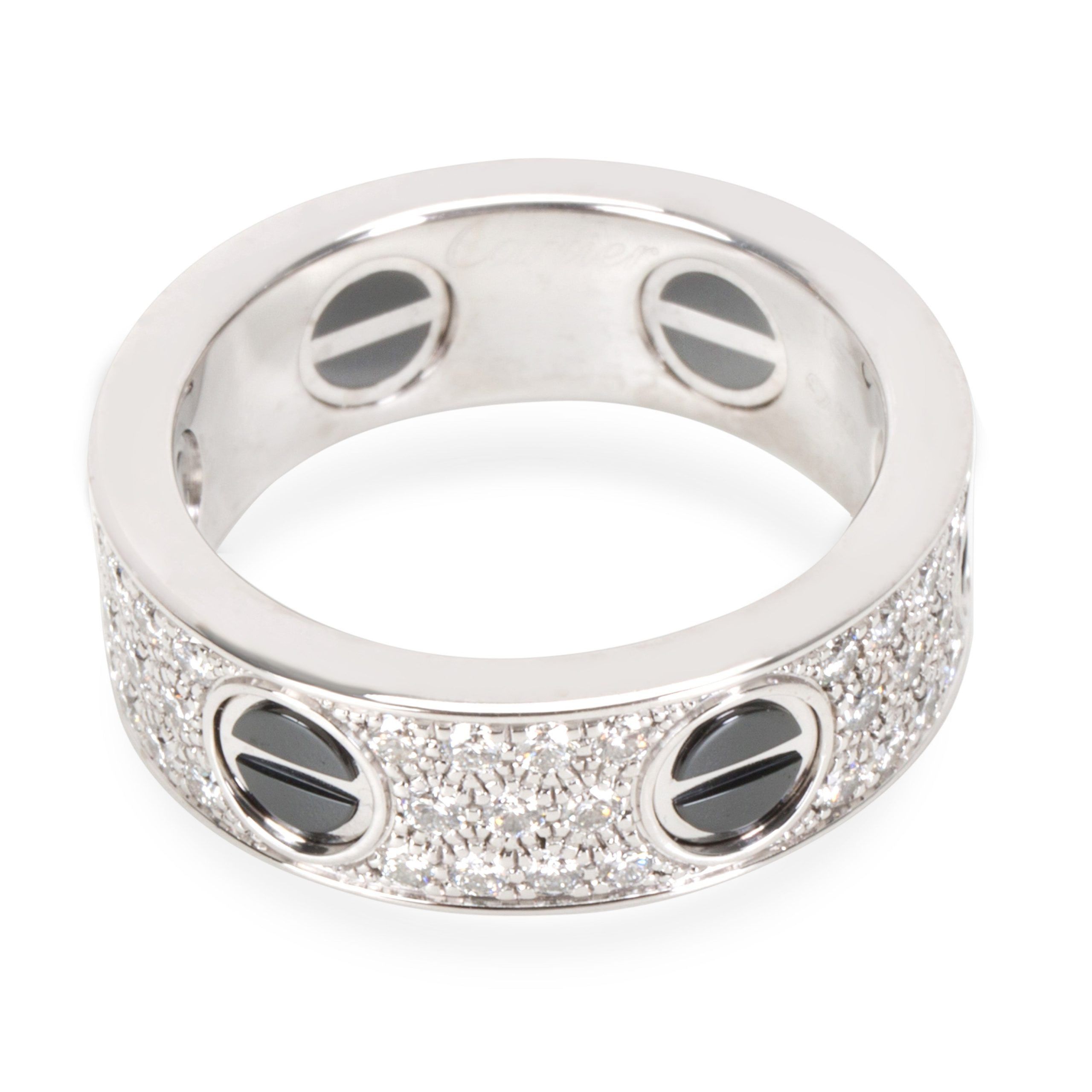 Cartier Diamond Love Diamond Eternity Band in 18KT White Gold 0.74 CTW