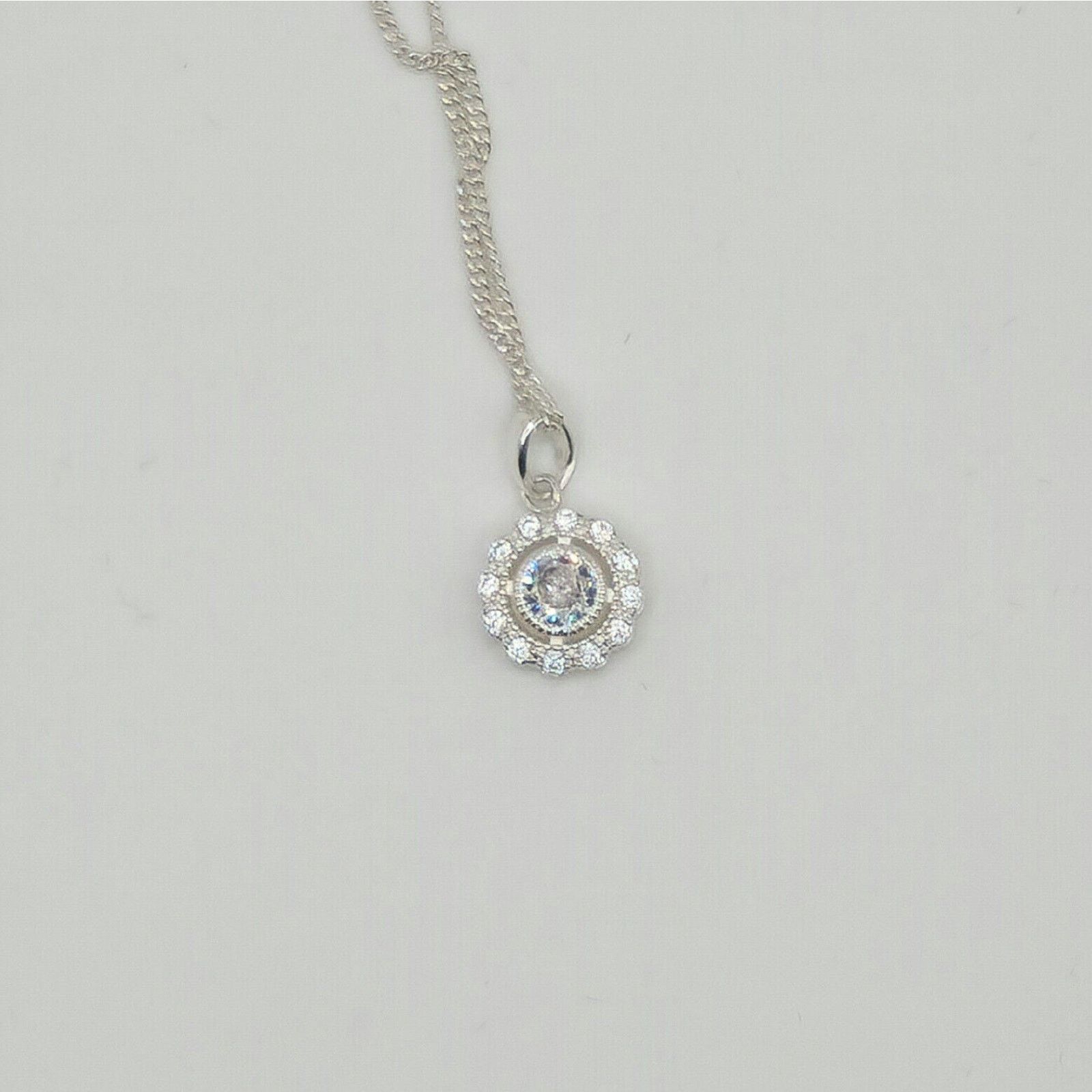 Other Double Halo Necklace Made with Swarovski Crystals | 18" Size ONE SIZE - 6 Thumbnail