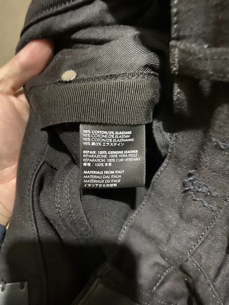 Amiri Amiri Leather patchwork mx1 pure black brand new jeans 2502 Size US 29 - 4 Thumbnail