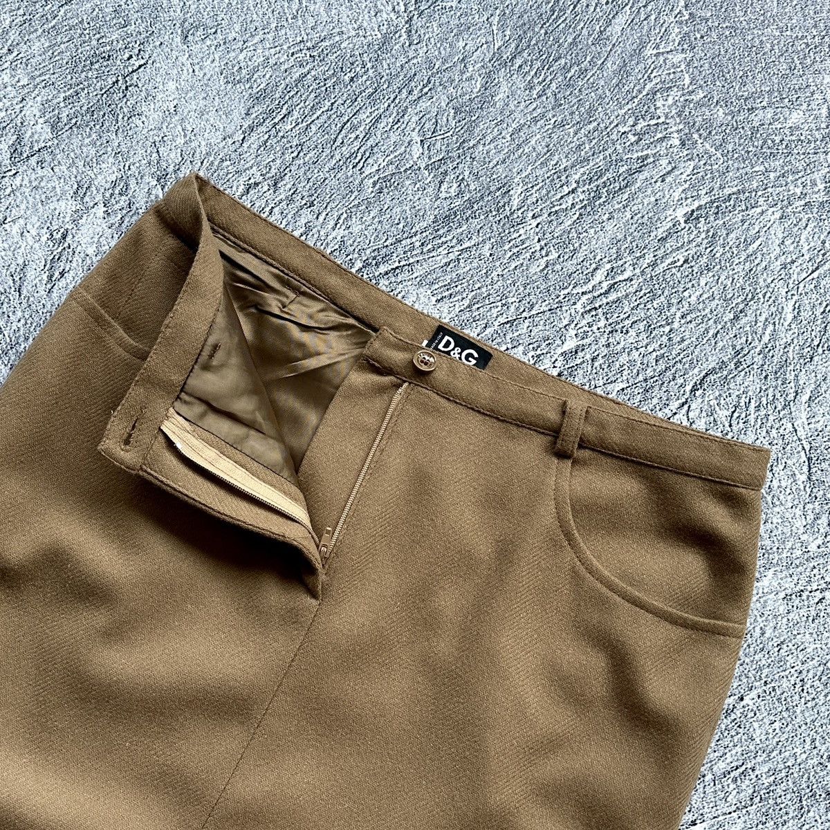 Dolce & Gabbana × Vintage 🔥Vintage Women’s Wool Skirt Dolce&Gabbana Brown Size: 42 Size 28" / US 6 / IT 42 - 9 Thumbnail